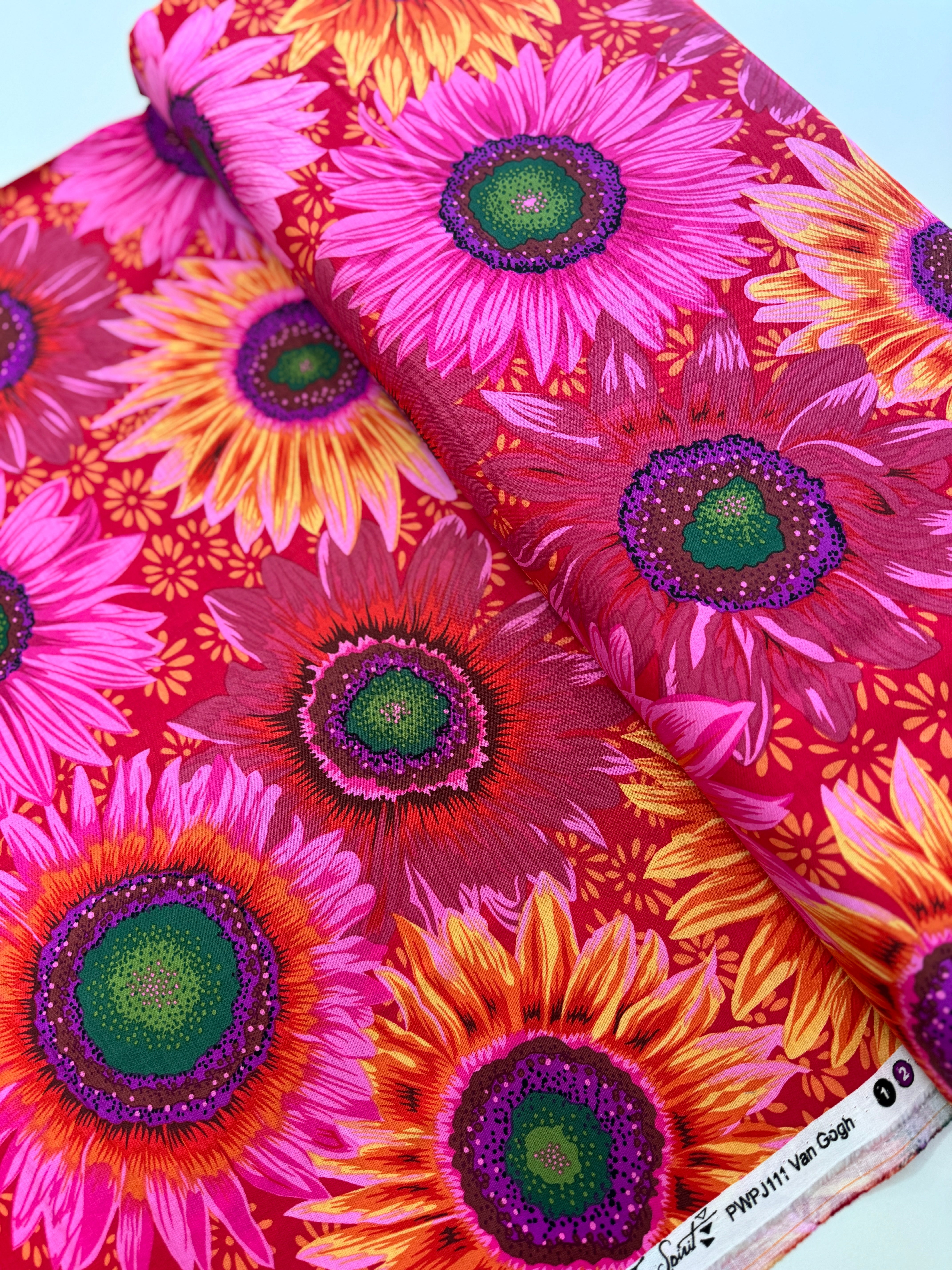 Kaffe Fassett Collective Stash - Van Gogh Red Yardage