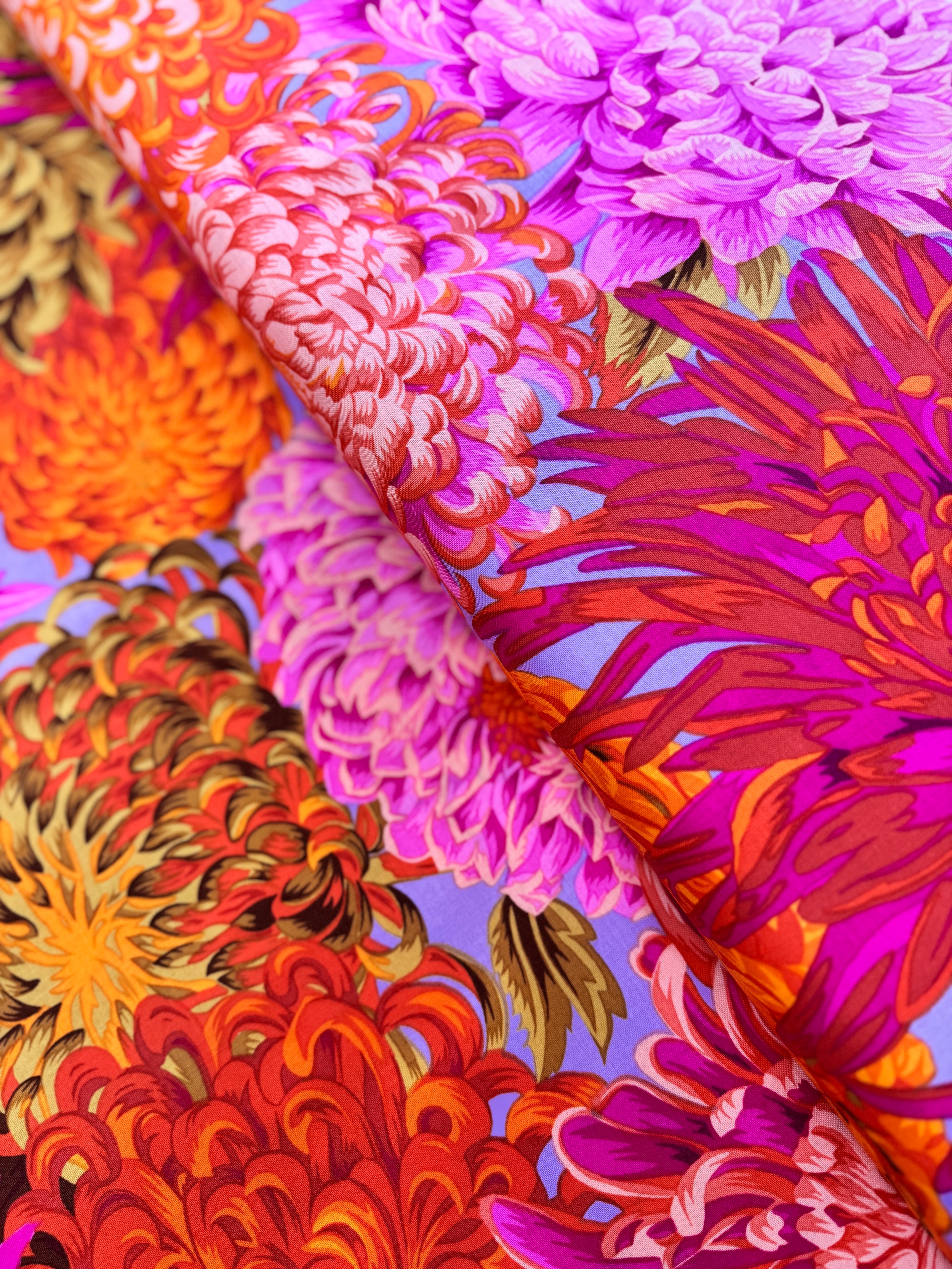 Kaffe Fassett Collective Classics - Japanese Chrysanthemum Pink Yardage