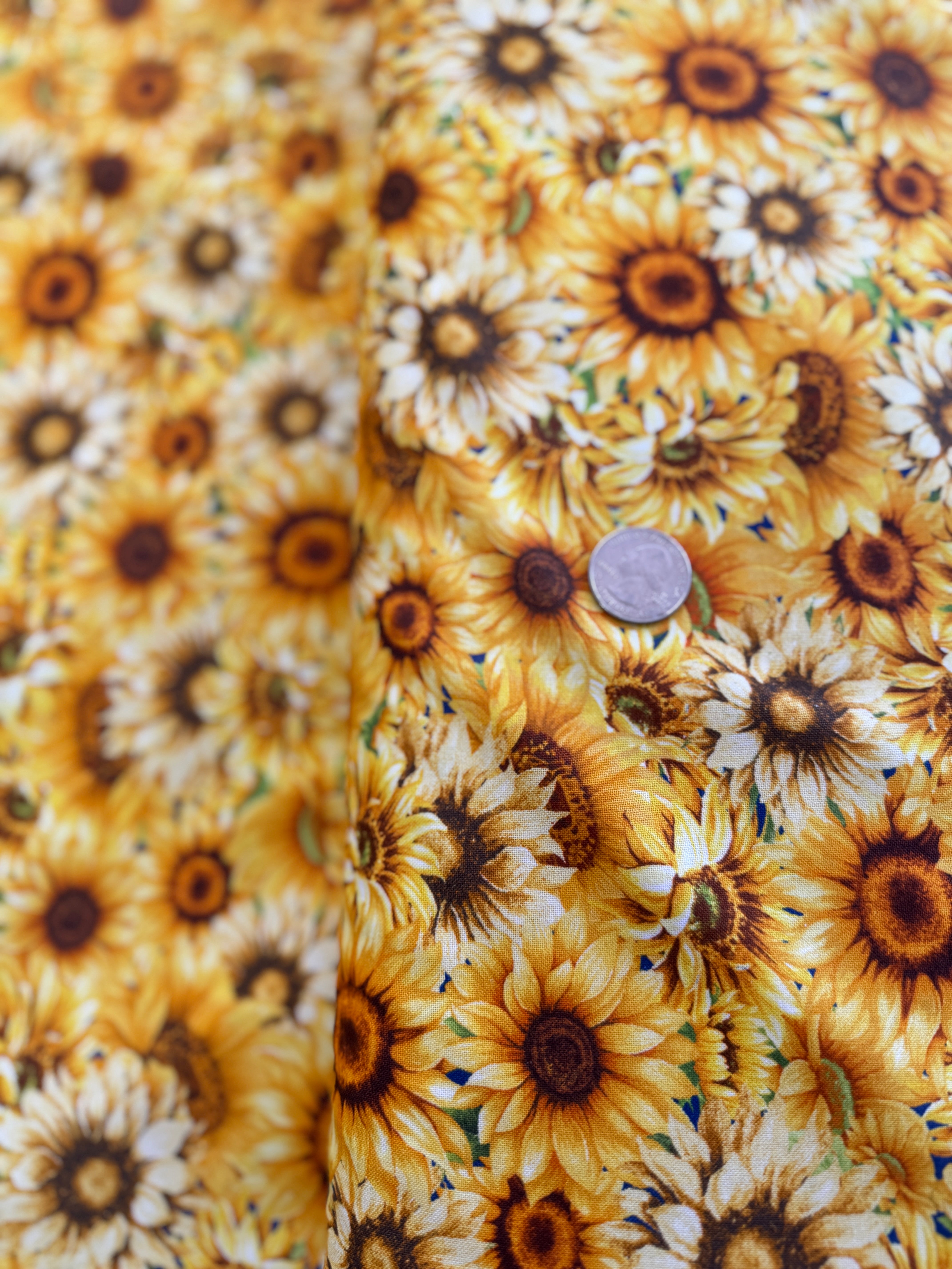 Sunflower Farm - Packed Sunflowers Yardage