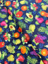 Fresh From the Grove - Fruit & Veggies Toss Navy Yardage