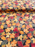 Thankful - Fall Leaves Metallic Yardage