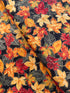 Thankful - Fall Leaves Metallic Yardage