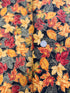 Thankful - Fall Leaves Metallic Yardage
