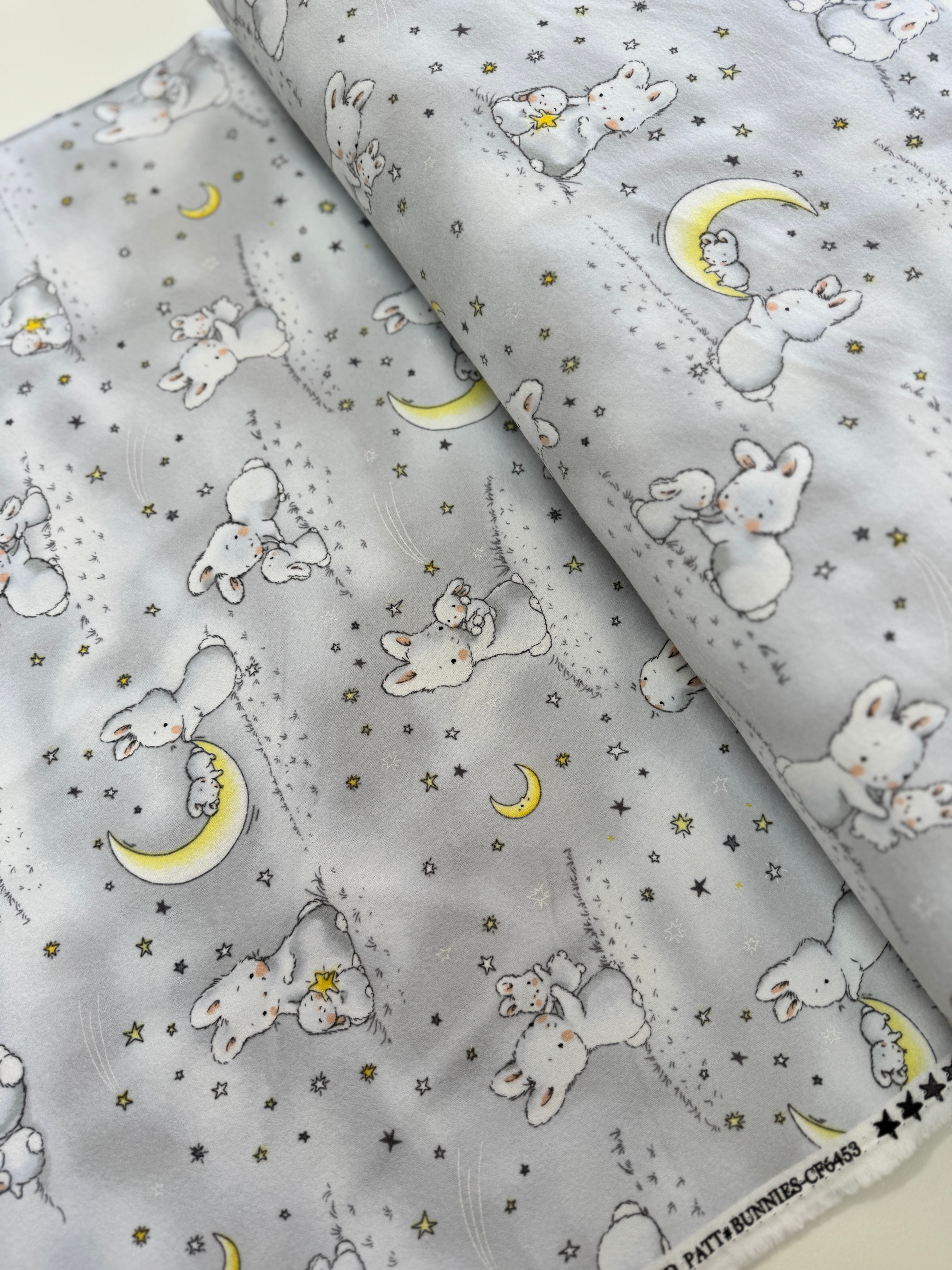 Bunnies And Little Ones With Moons Flannel - Remnant