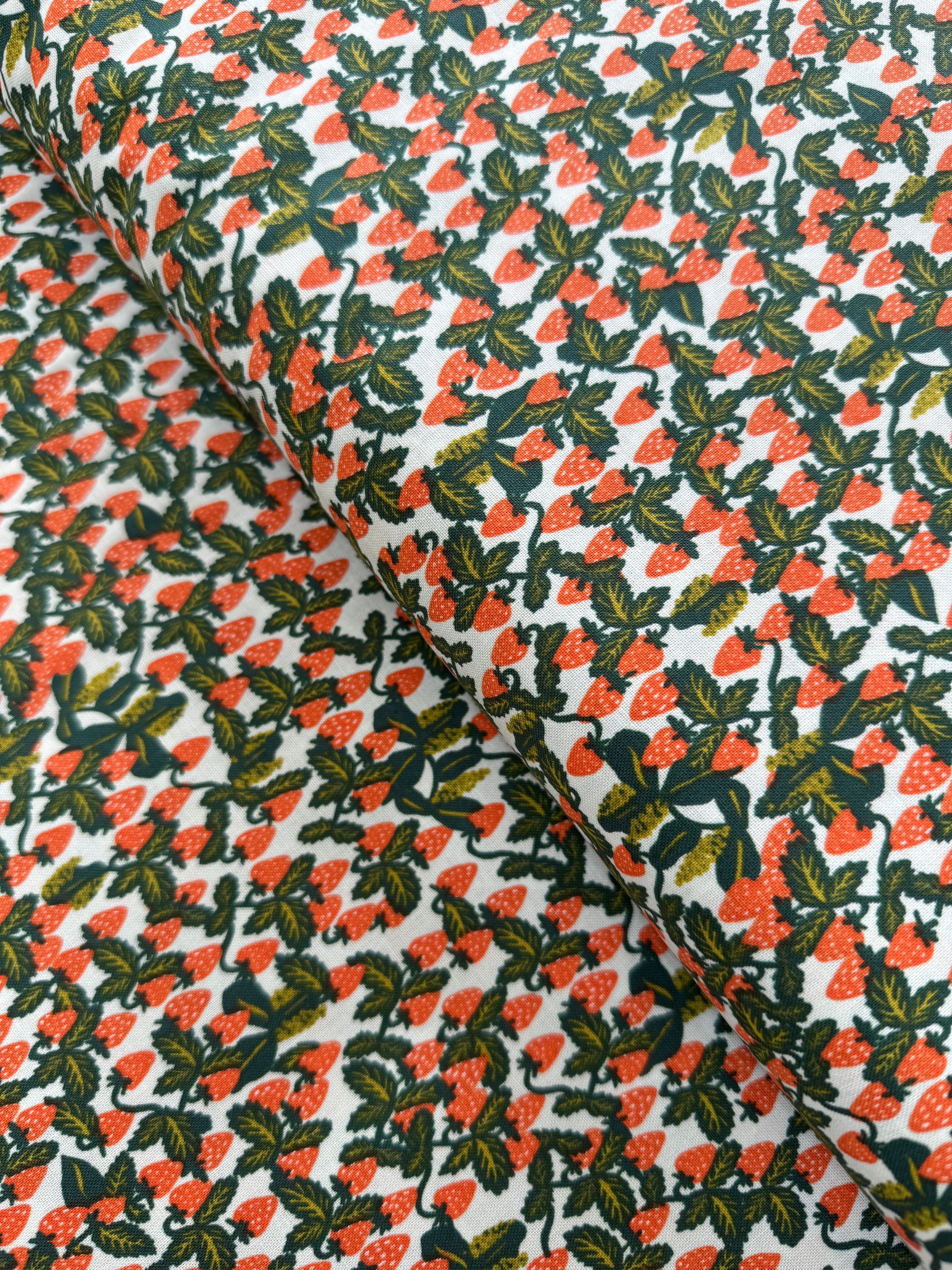 Primavera - Strawberries Mint - Half Yard