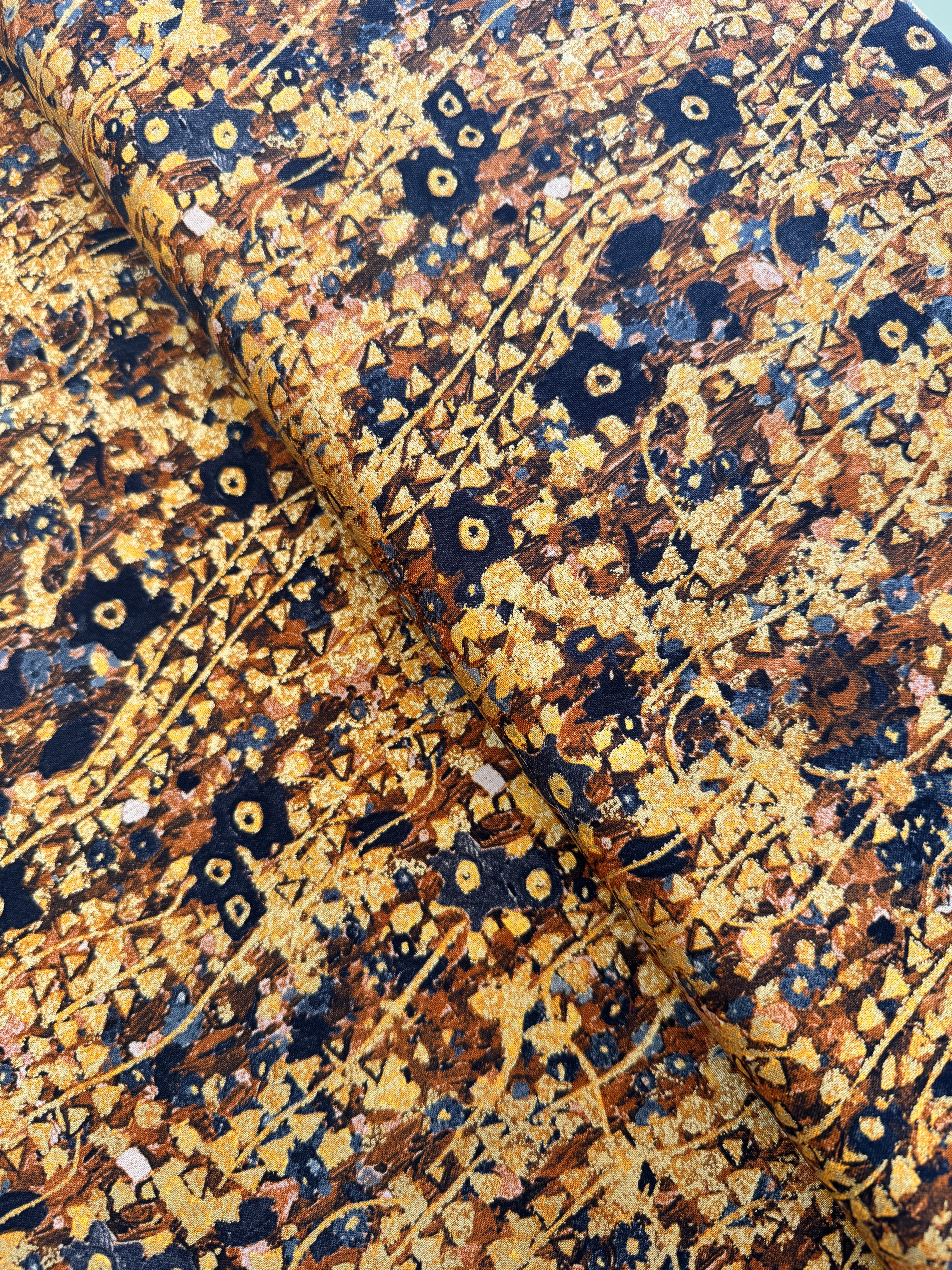 Gustav Klimt - Vines Gold Metallic Yardage