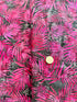 Bali Batik - Palm Leaves Raspberry Batik Yardage