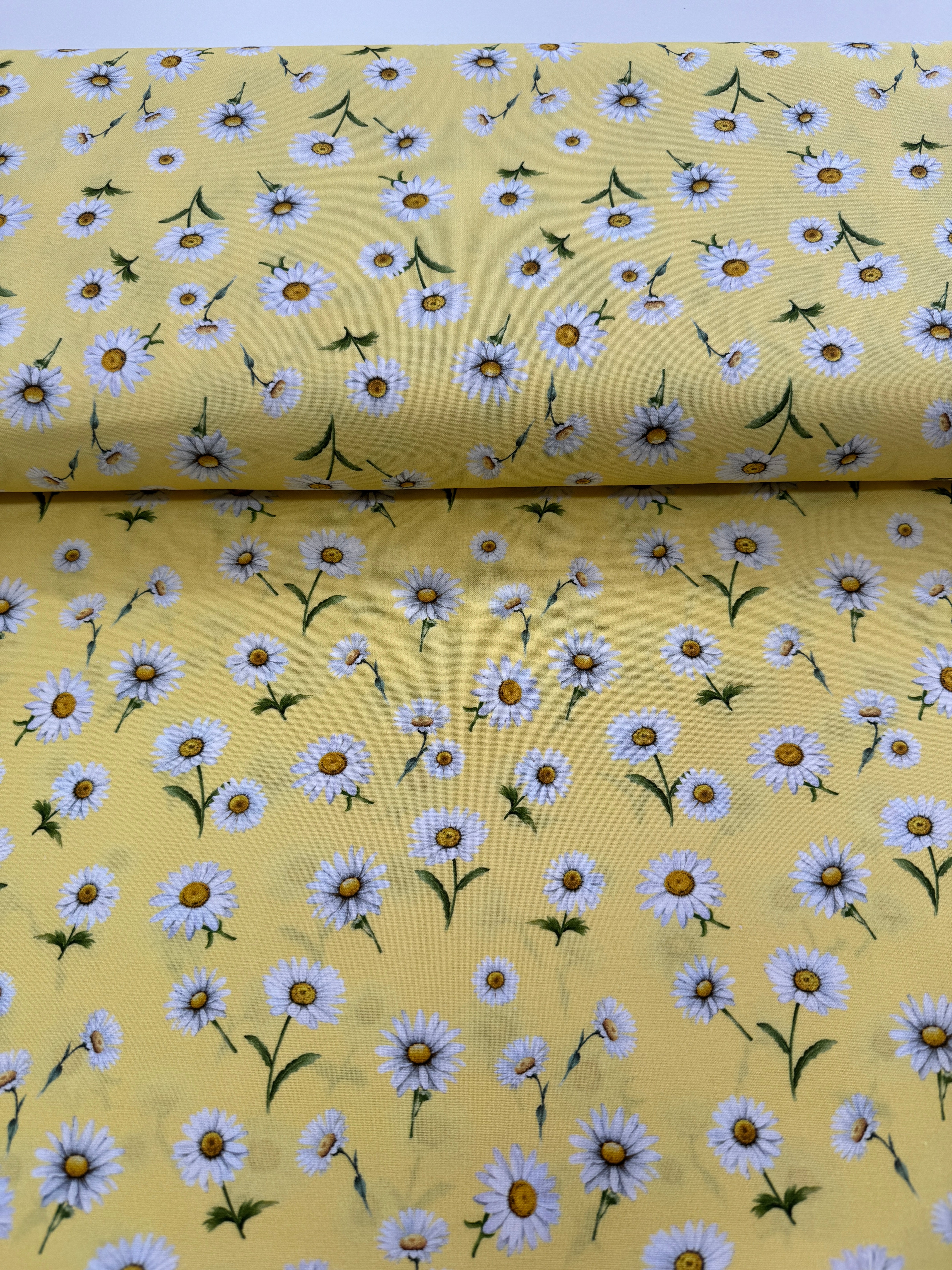 Bee & Bee Kind - Spaced Daisies Yellow Yardage