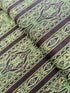 Maison Border Brown Green Fabric by Jinny Beyer for RJR Fabrics – classic brown and green border quilting cotton