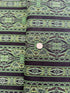 Maison Border Brown Green Fabric by Jinny Beyer for RJR Fabrics – classic brown and green border quilting cotton