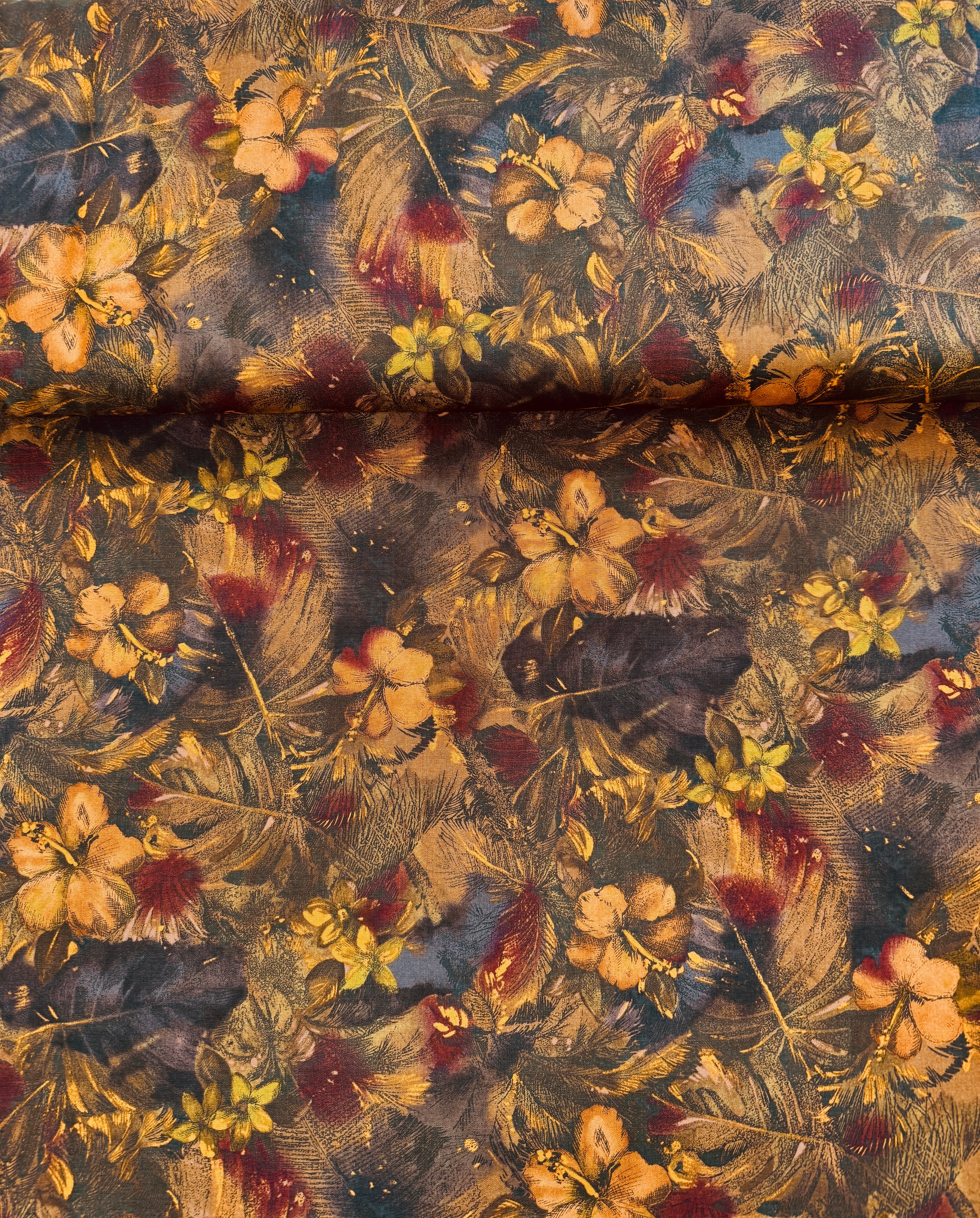 Casablanca - Floral Brown Yardage