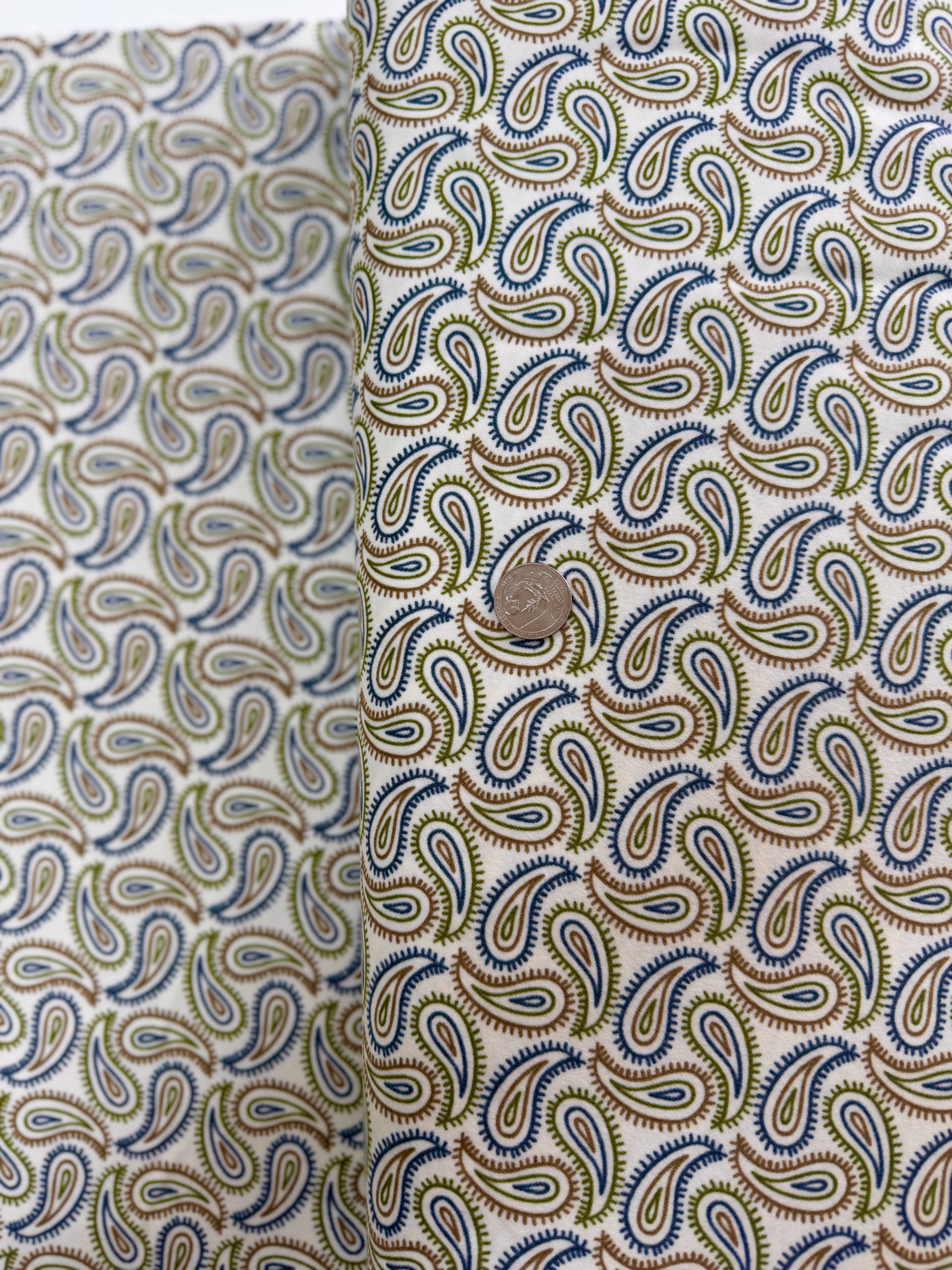 Fall Fantasy Flannels - Paisley Birch Flannel Yardage