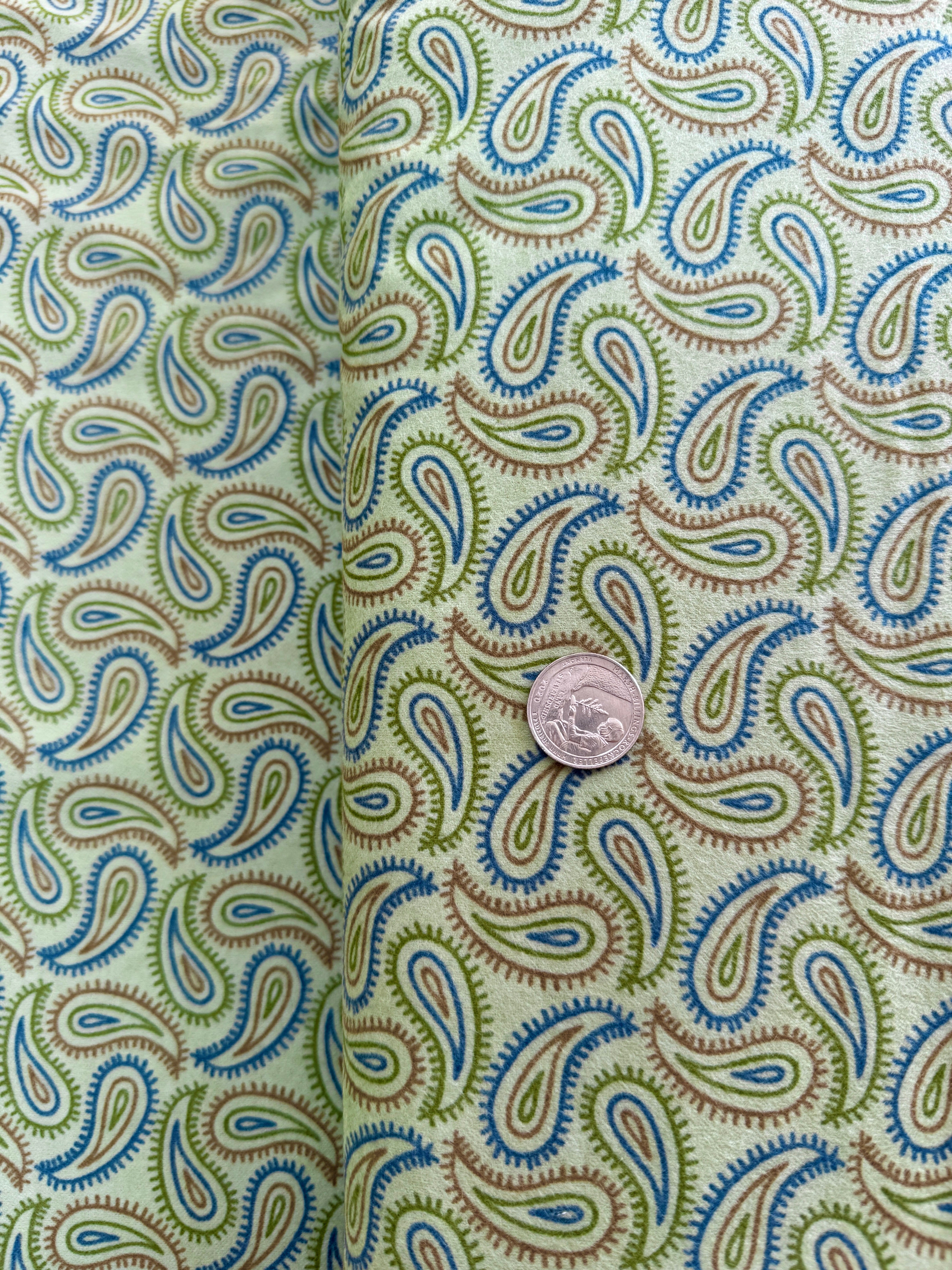 Fall Fantasy Flannels - Paisley Fern Flannel Yardage