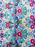 Midnight Nectar - Hummingbirds Sky Metallic Yardage