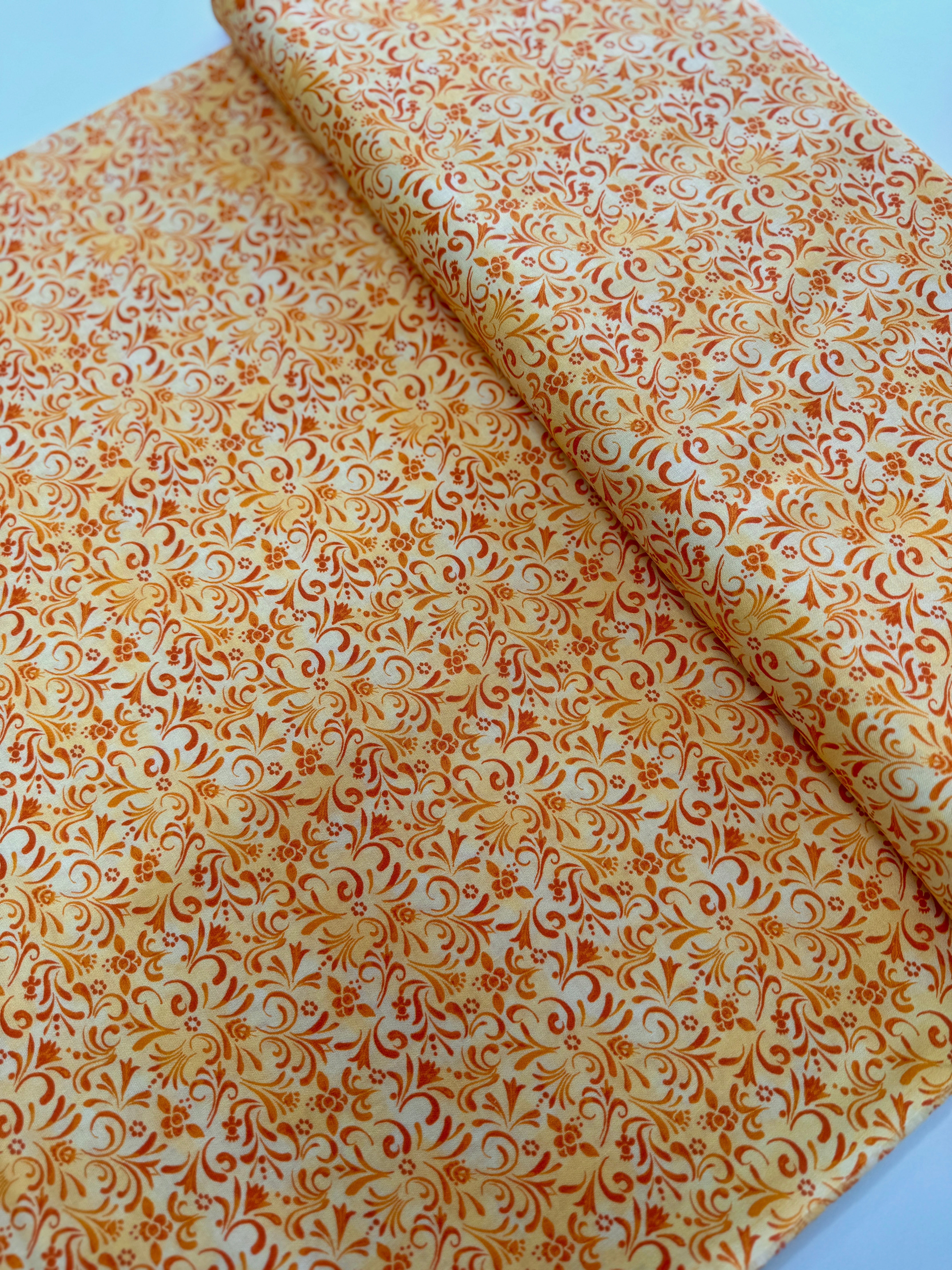 Shorelights - Shorelights Scroll Yellow Yardage