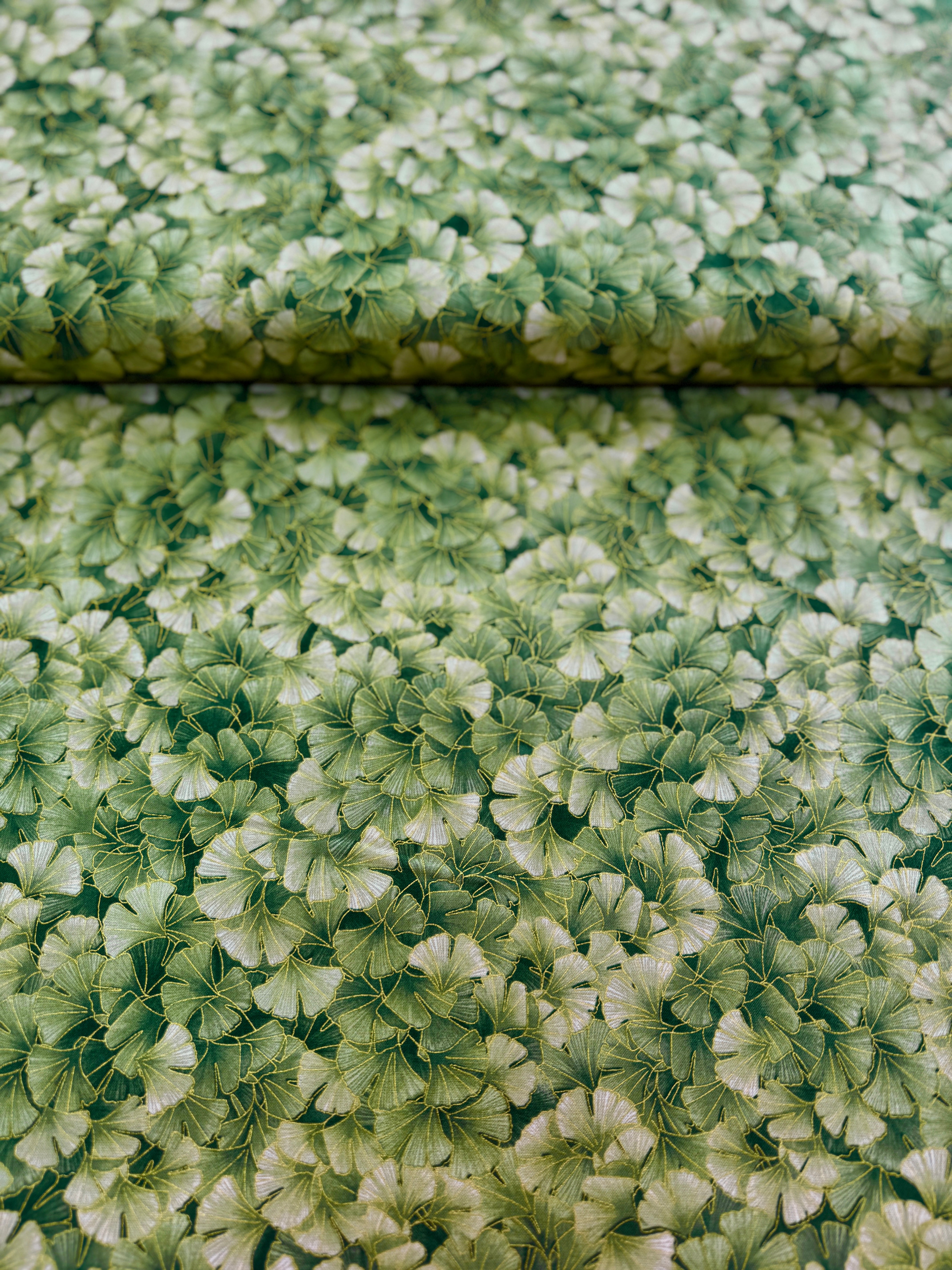 Kyoto Garden - Metallic Ginko Yardage