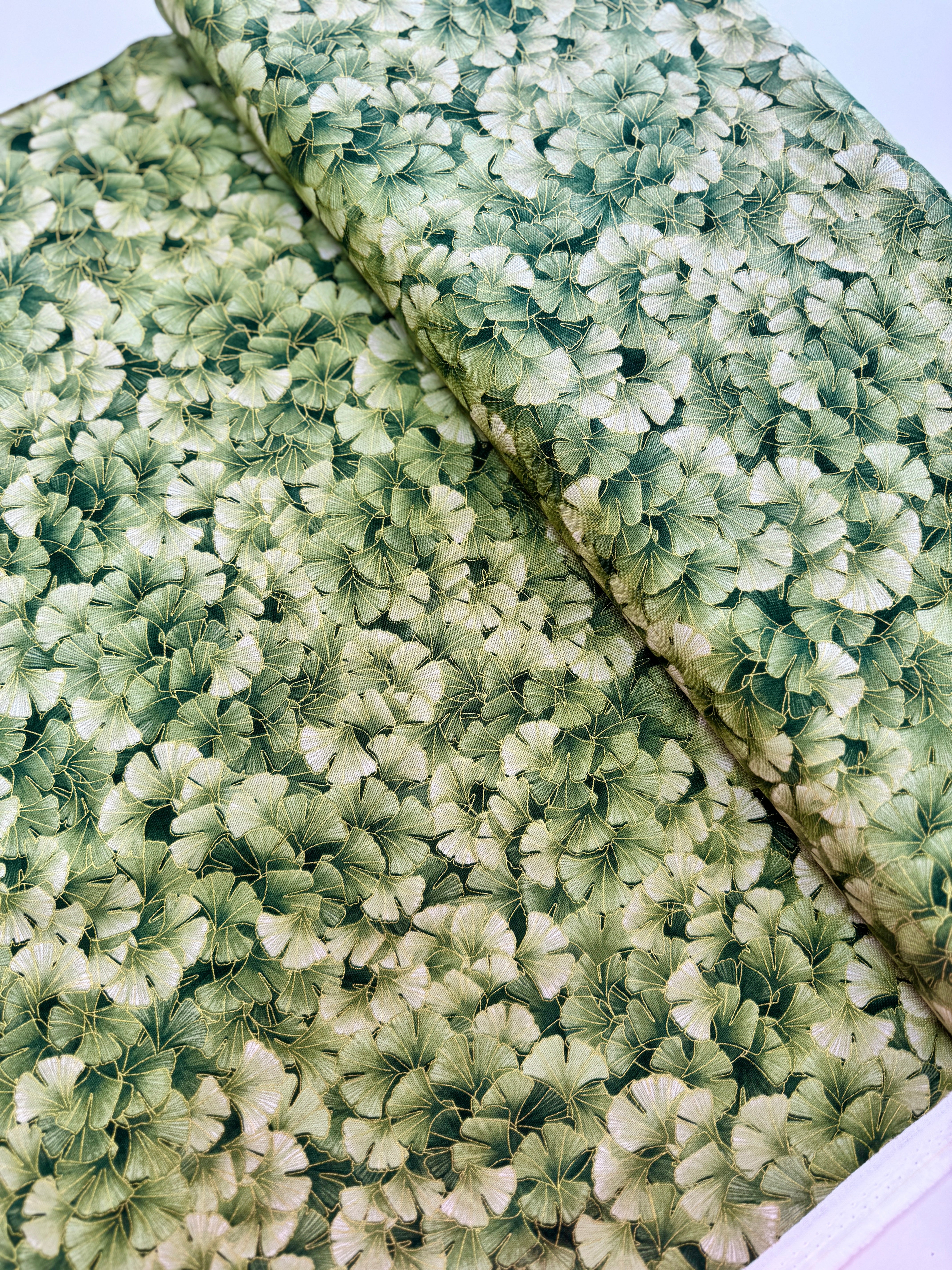 Kyoto Garden - Metallic Ginko Yardage