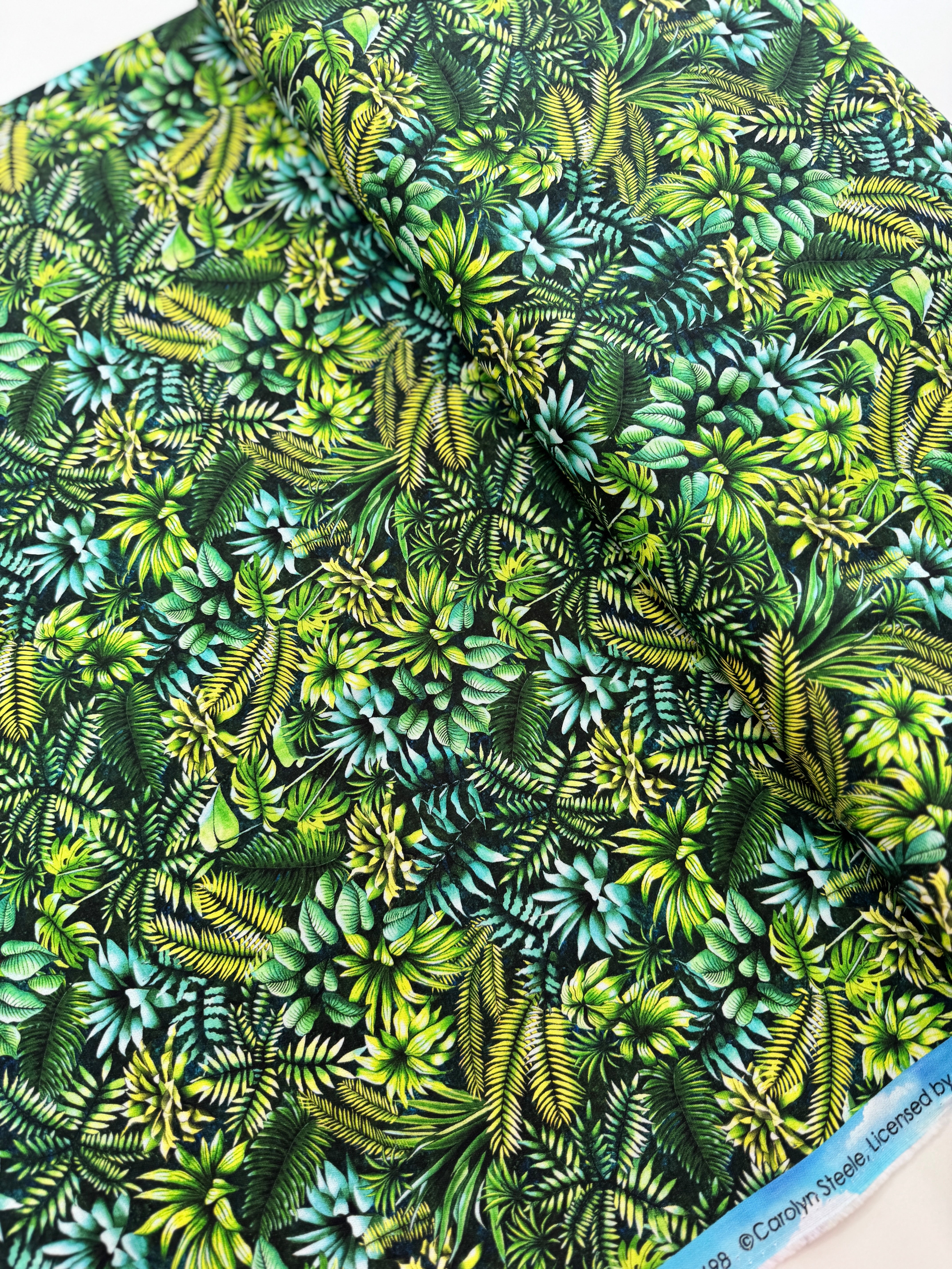 Tropical Canyon - Green Jungle Yardage