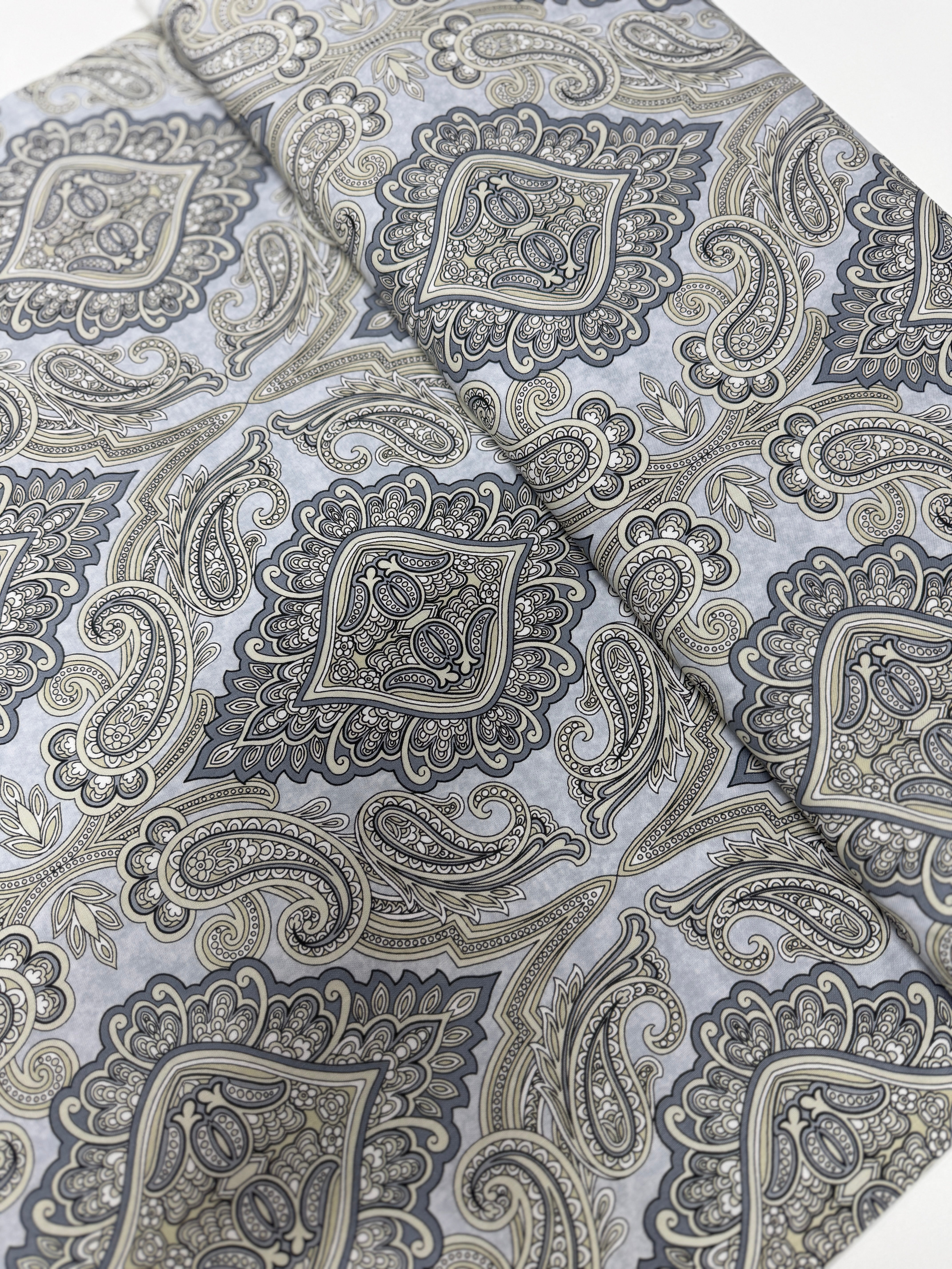 Aruba - Paisley Gray Taupe Yardage