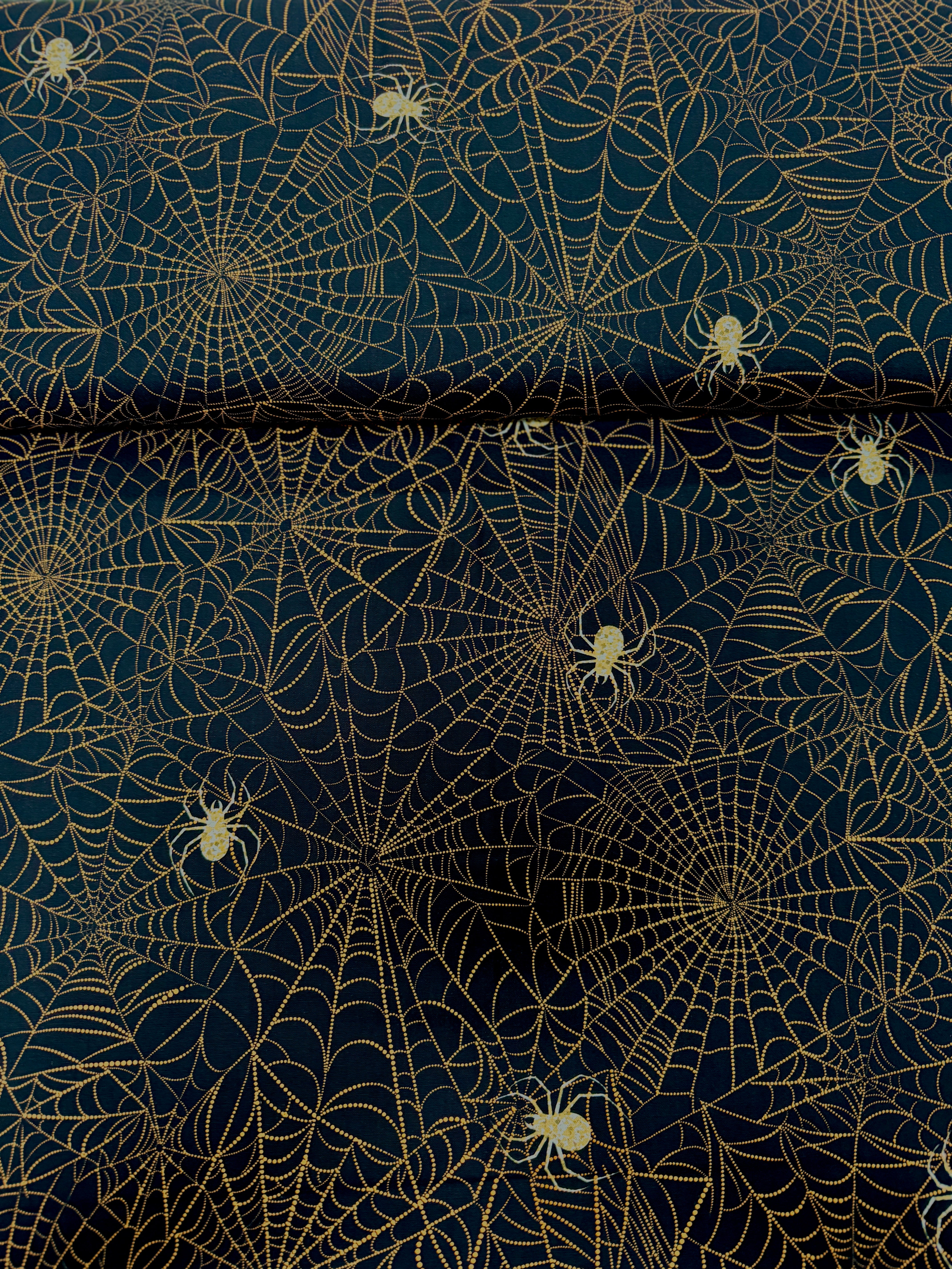 Boo! - Spiders And Webs Halloween Yardage