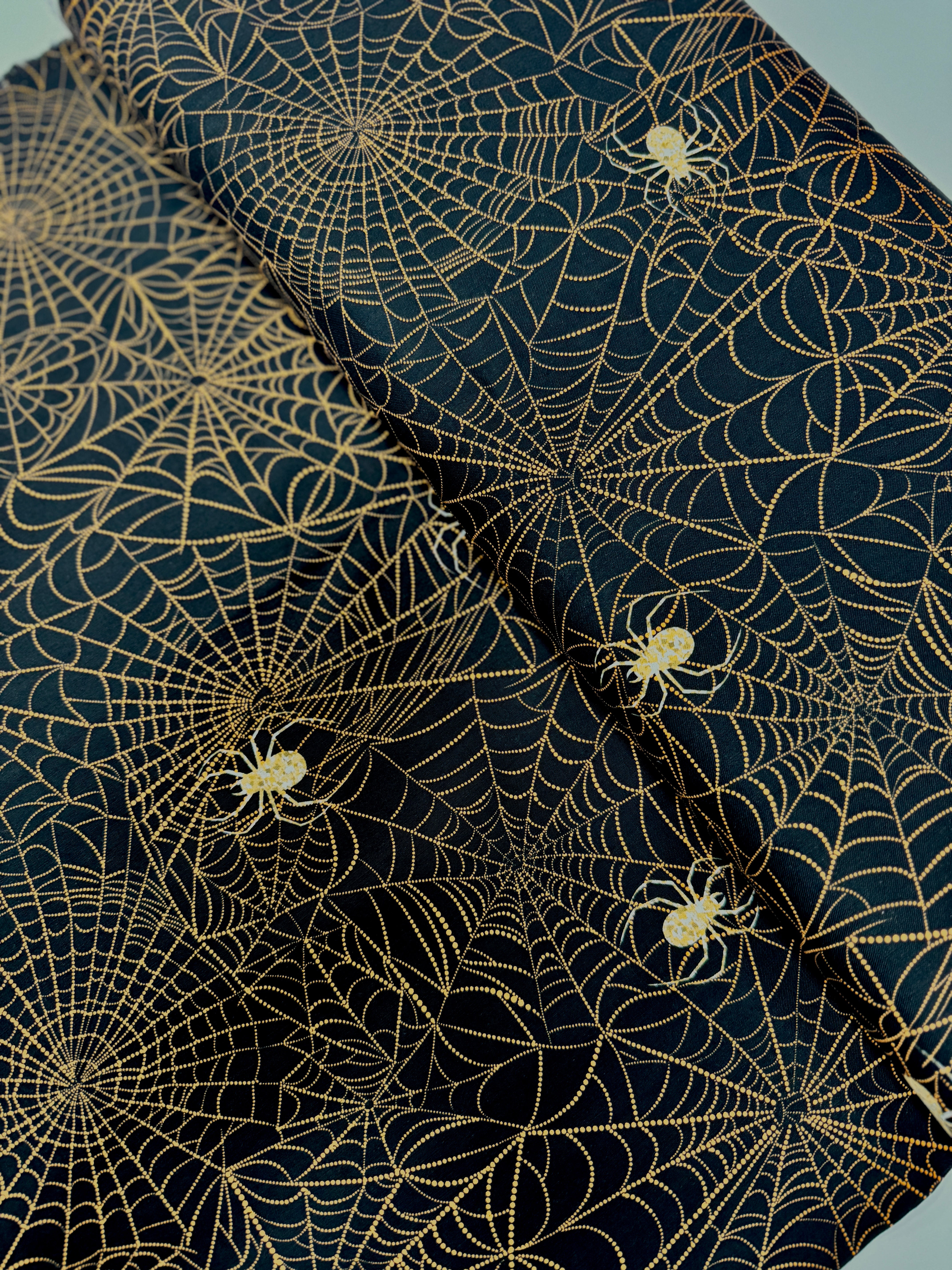 Boo! - Spiders And Webs Halloween Yardage