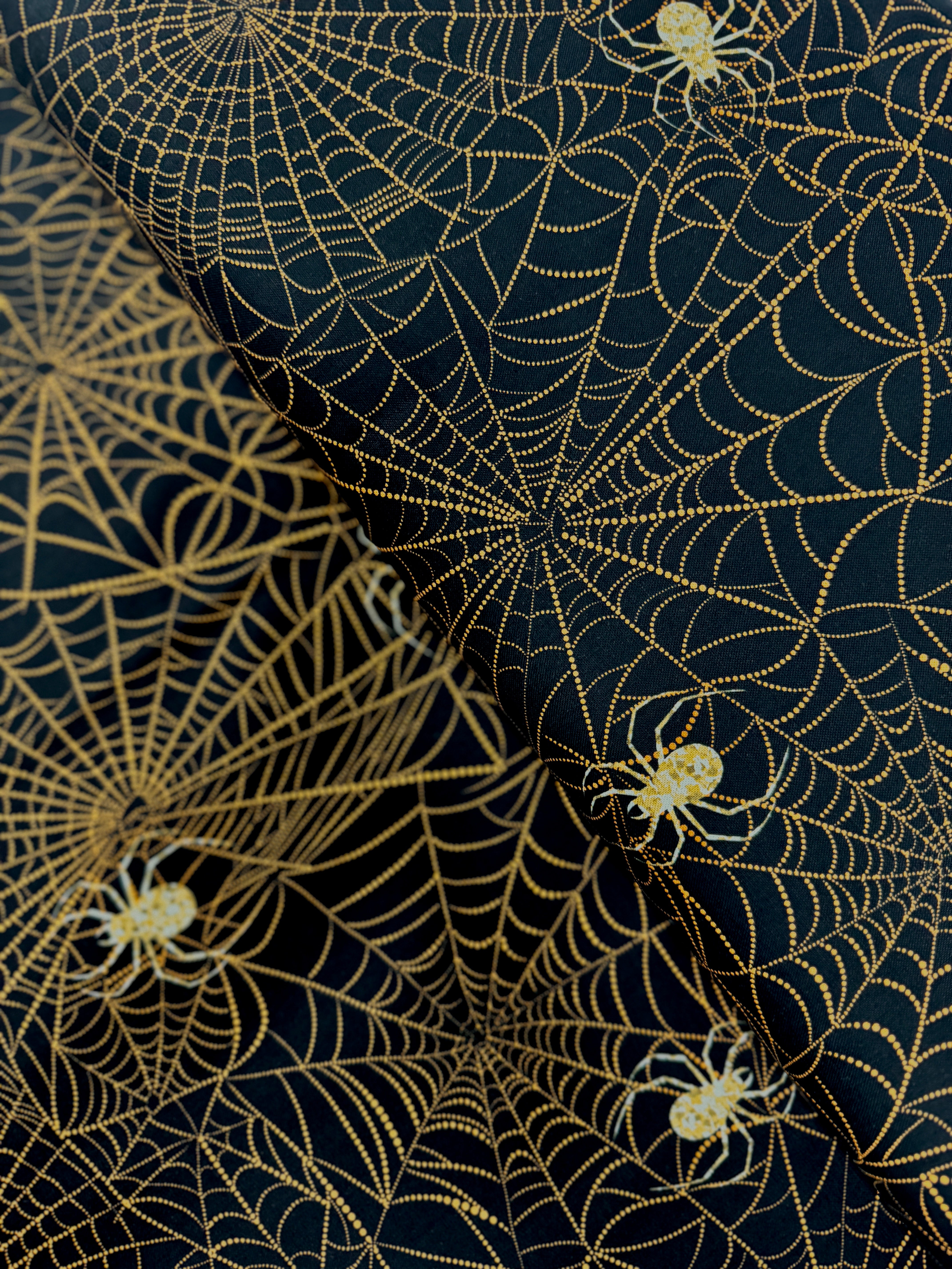 Boo! - Spiders And Webs Halloween Yardage