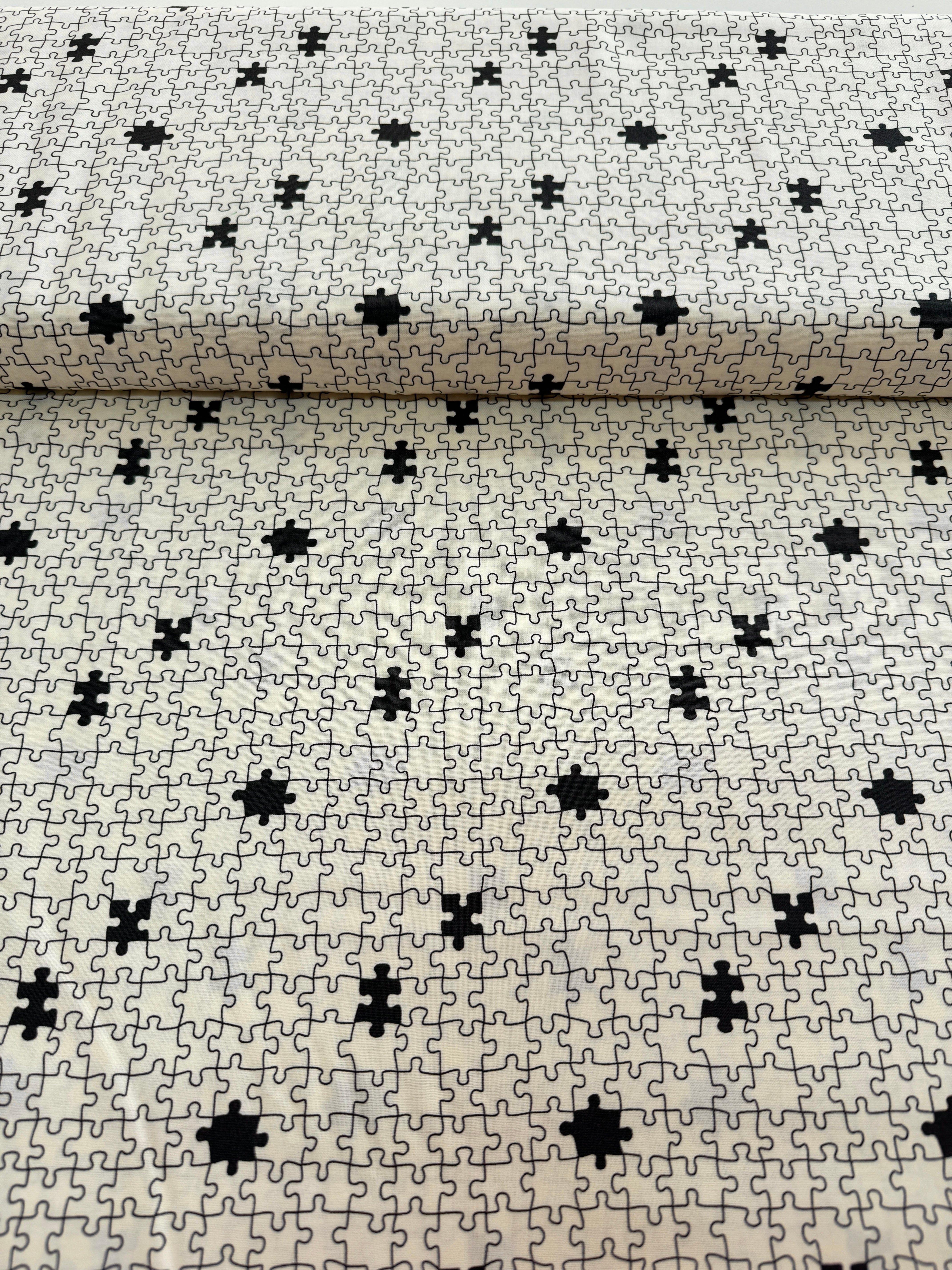 ABC XYZ - Puzzle Cream Black - Remnant