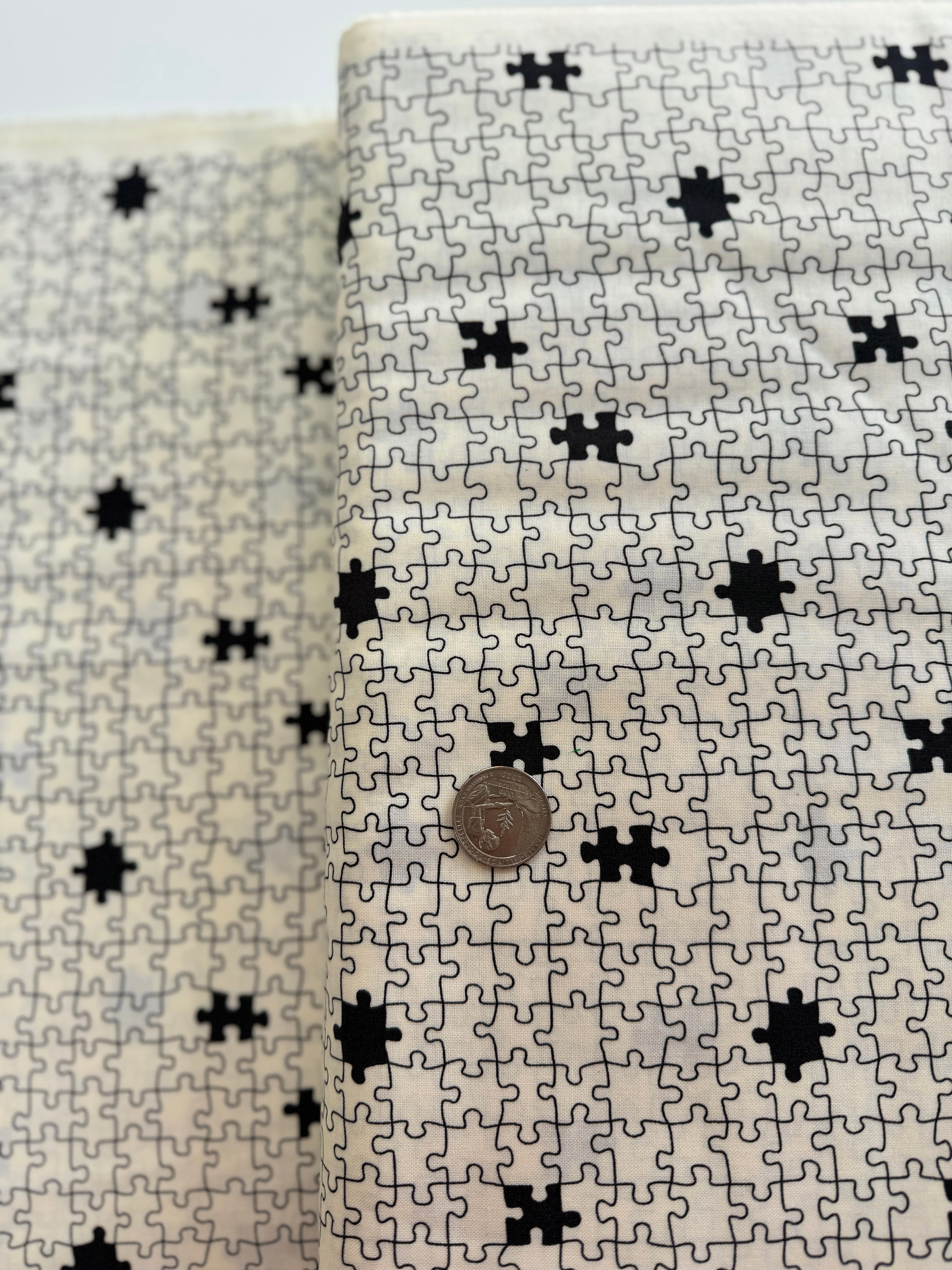 ABC XYZ - Puzzle Cream Black - Remnant