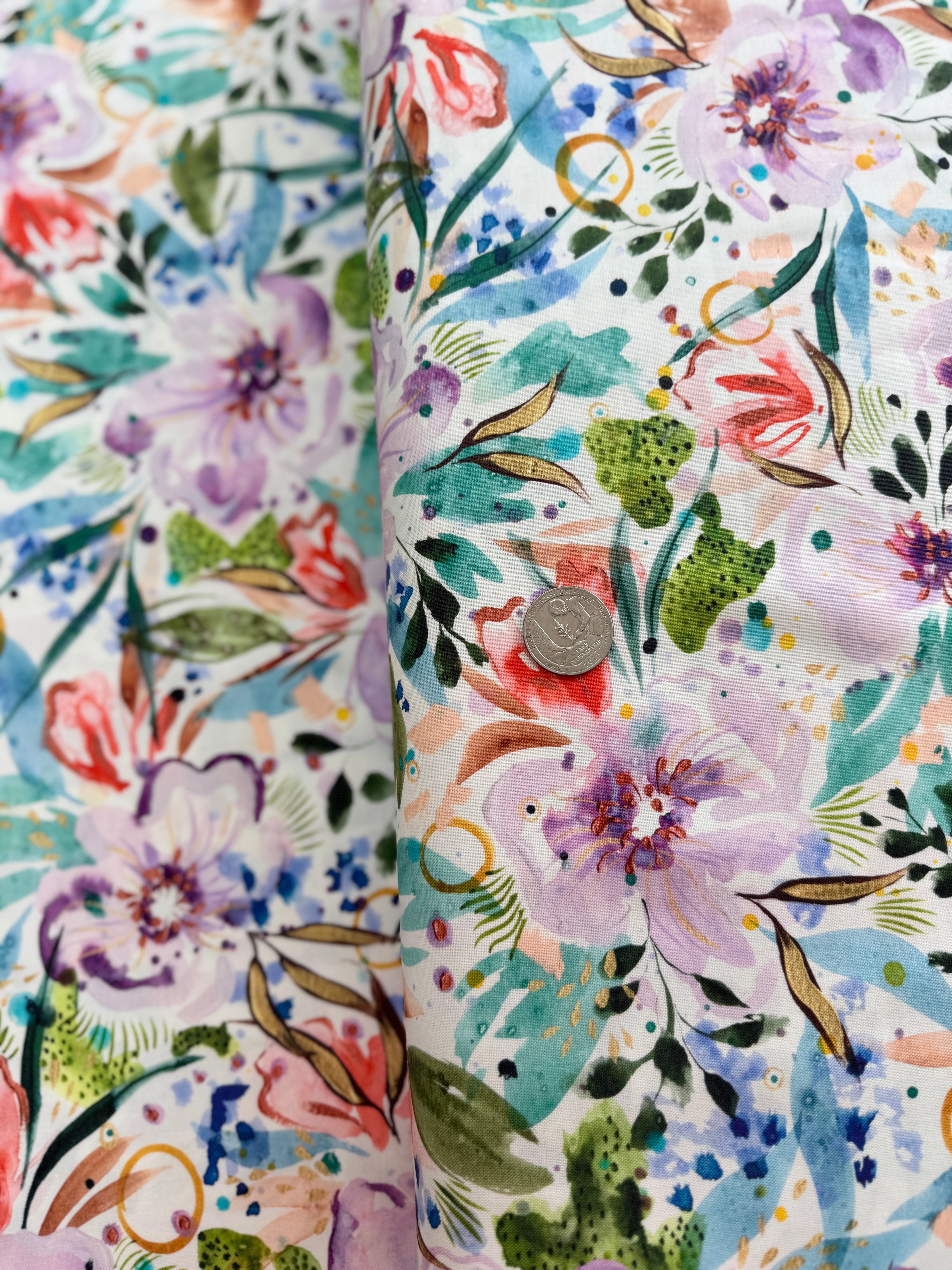 Wanderlust - Alpine Floret Cloud Yardage