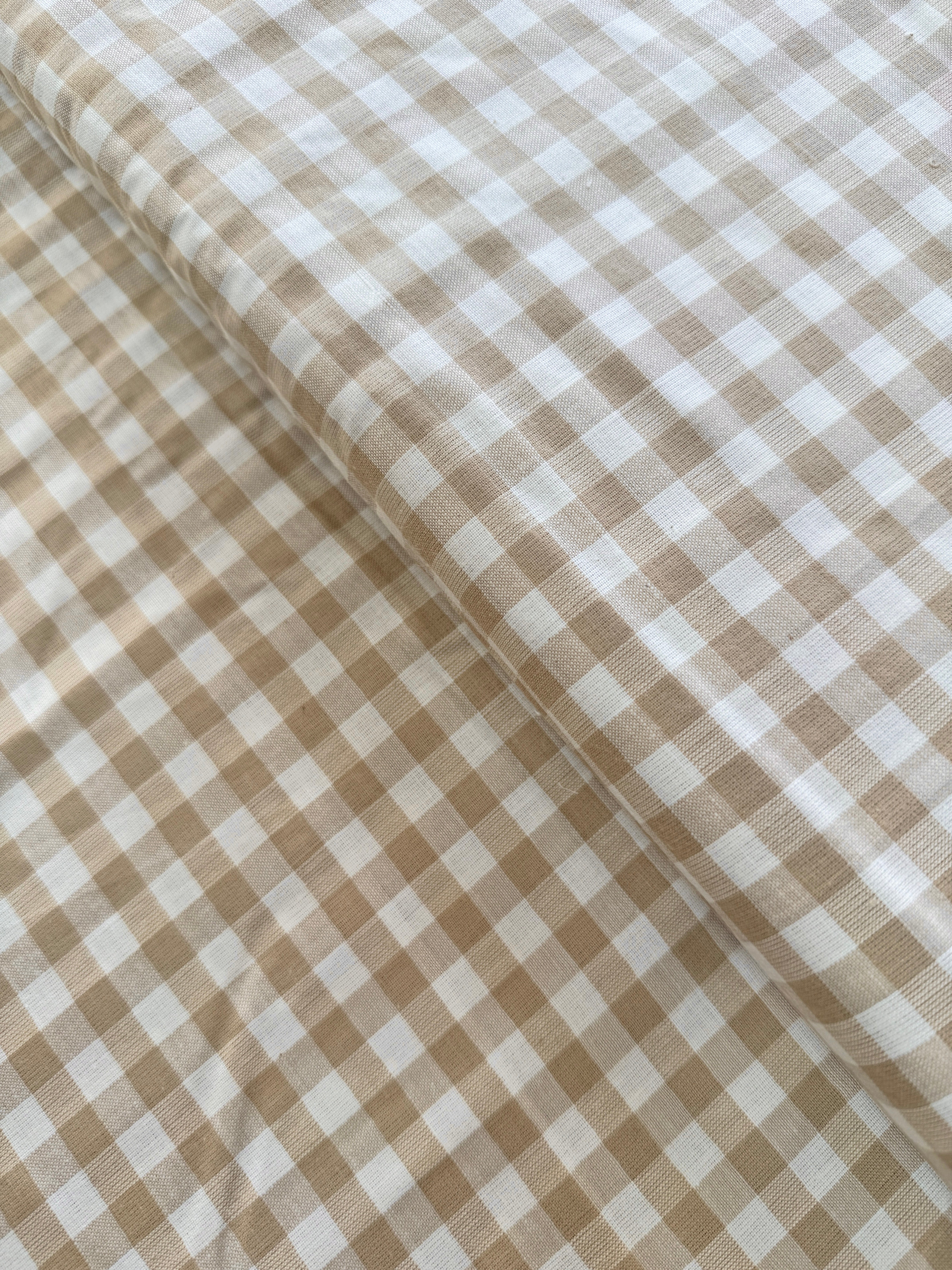 Isabella Wovens - Cream Plaid - Remnant