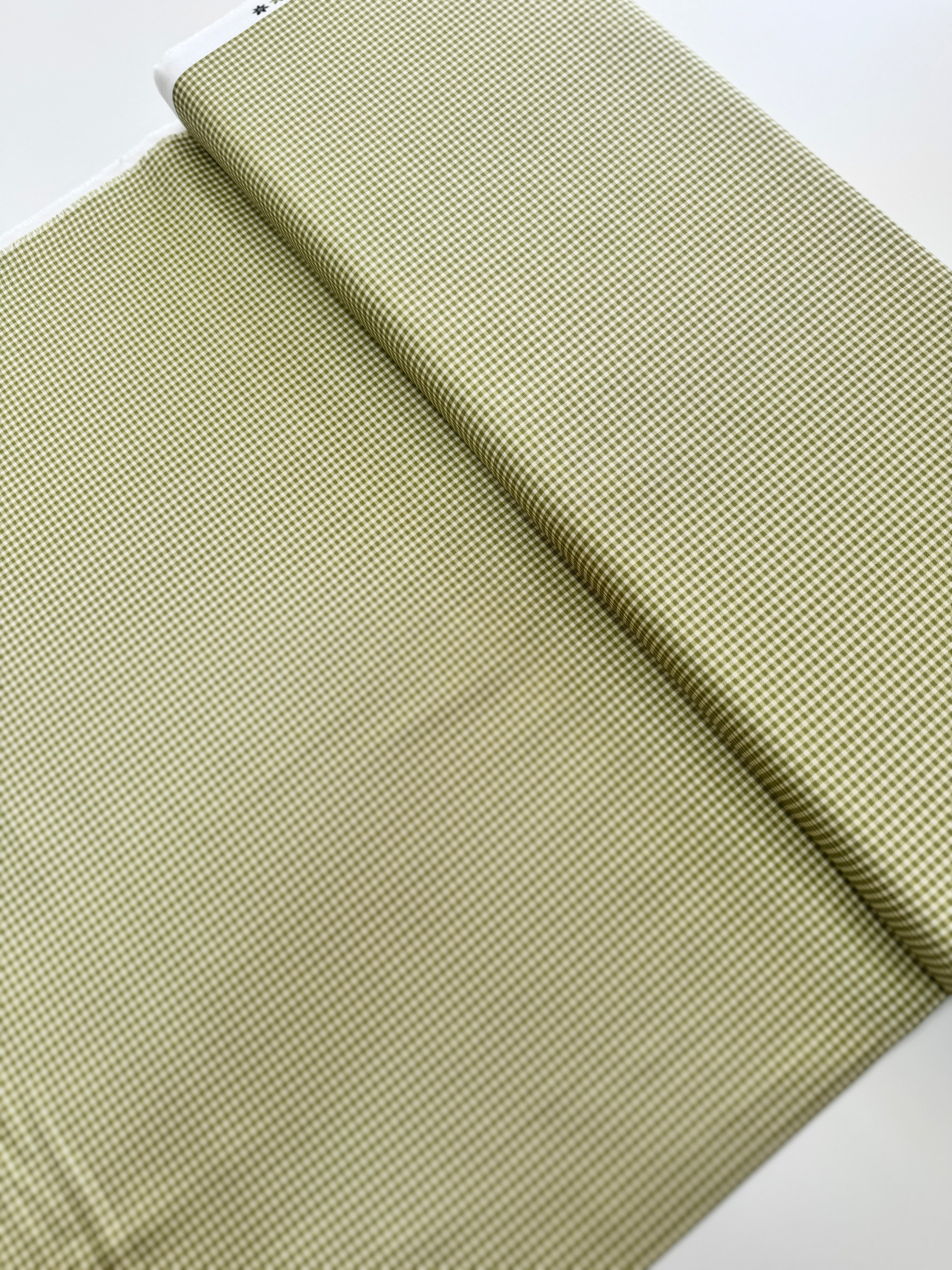 Goodnight Irene - Gingham Sage - Remnant