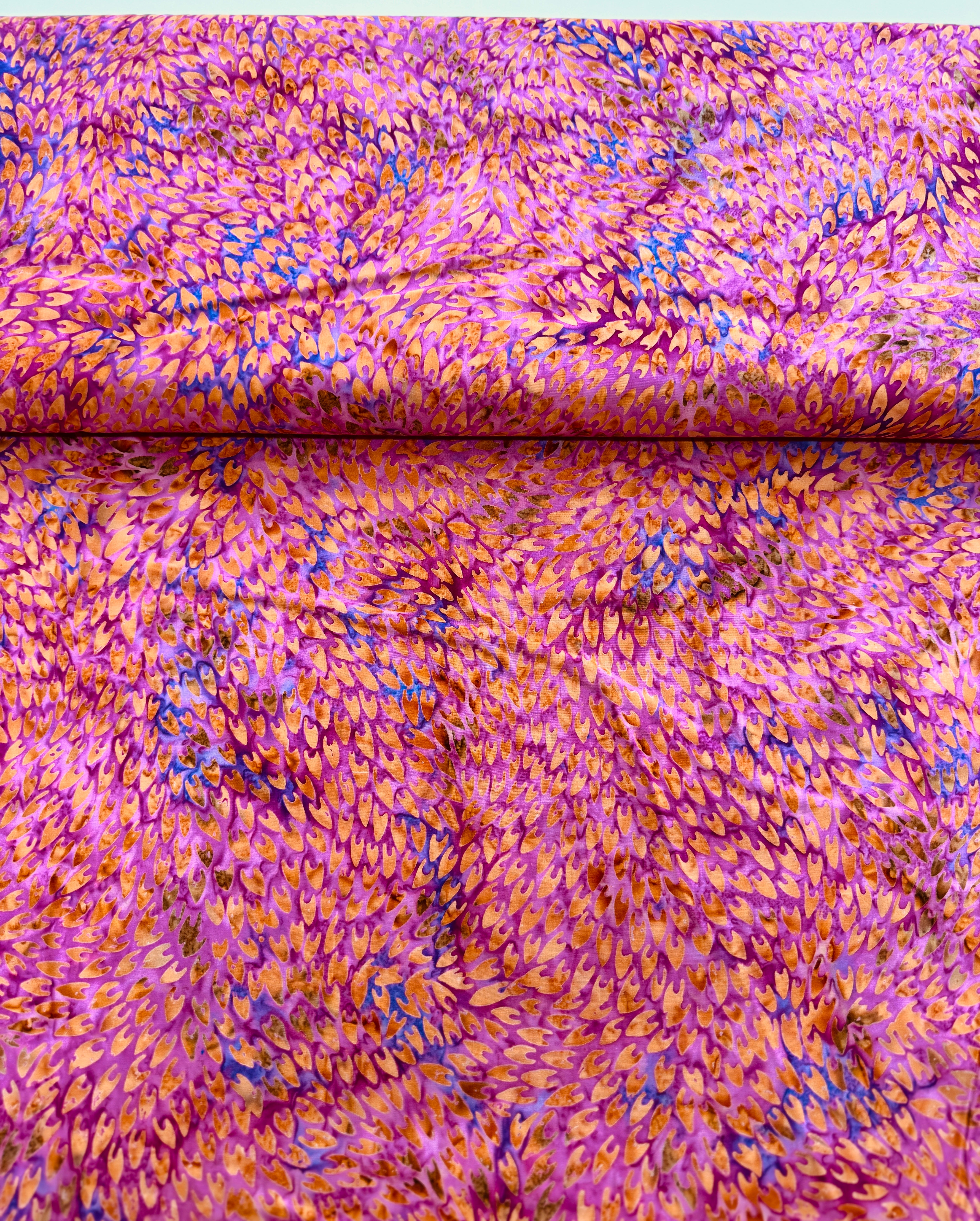Malam Batiks VII - Scales - Fuchsia Batik Yardage
