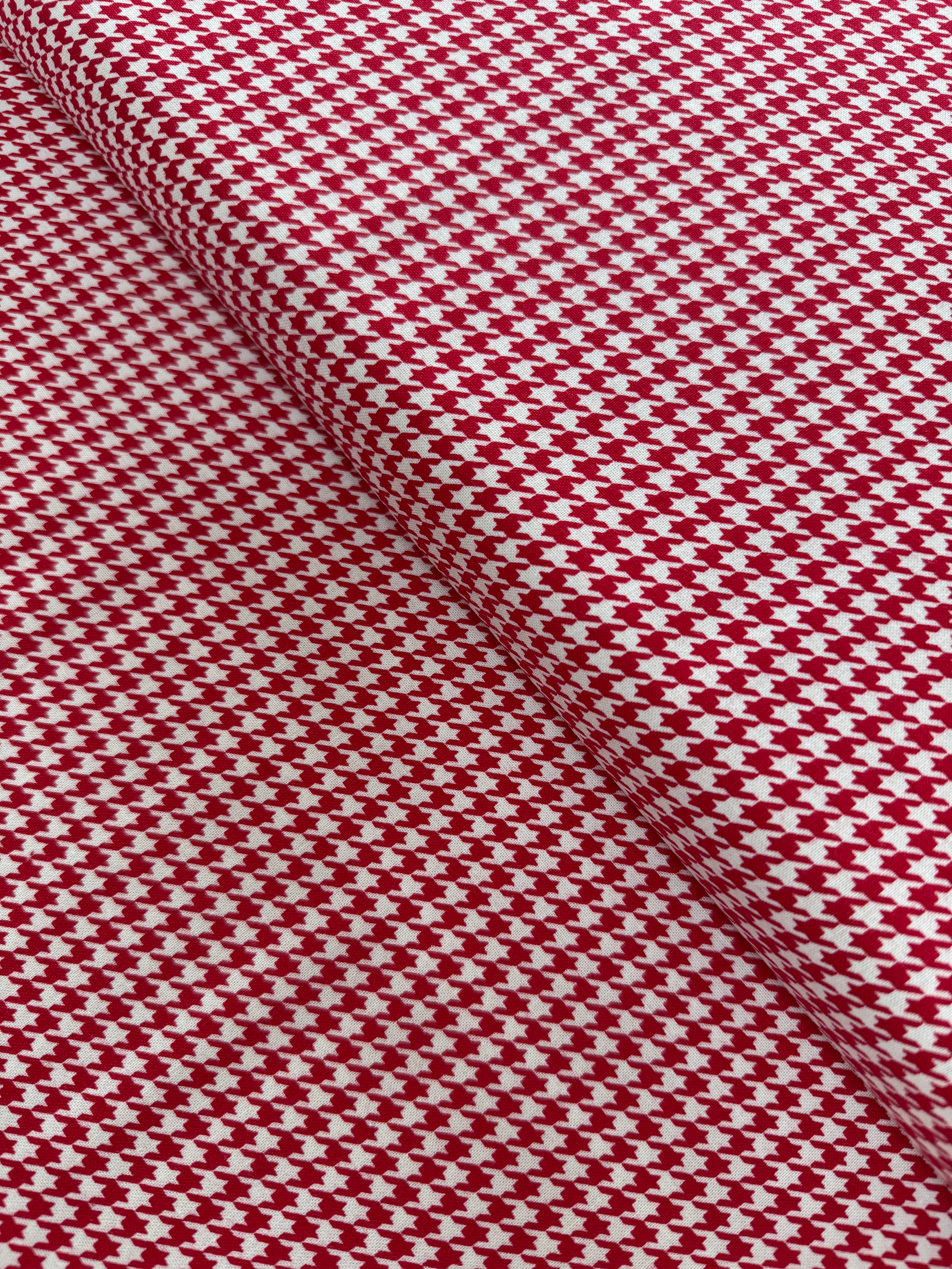 XOXO - Houndstooth Lipstick Lace Yardage