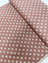 Sevenberry Canvas Natural Dots - Medium Dots Blush Yardage