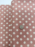 Sevenberry Canvas Natural Dots - Medium Dots Blush Yardage