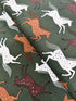Wild & Free - Wild Horses - Green Fields Canvas Yardage