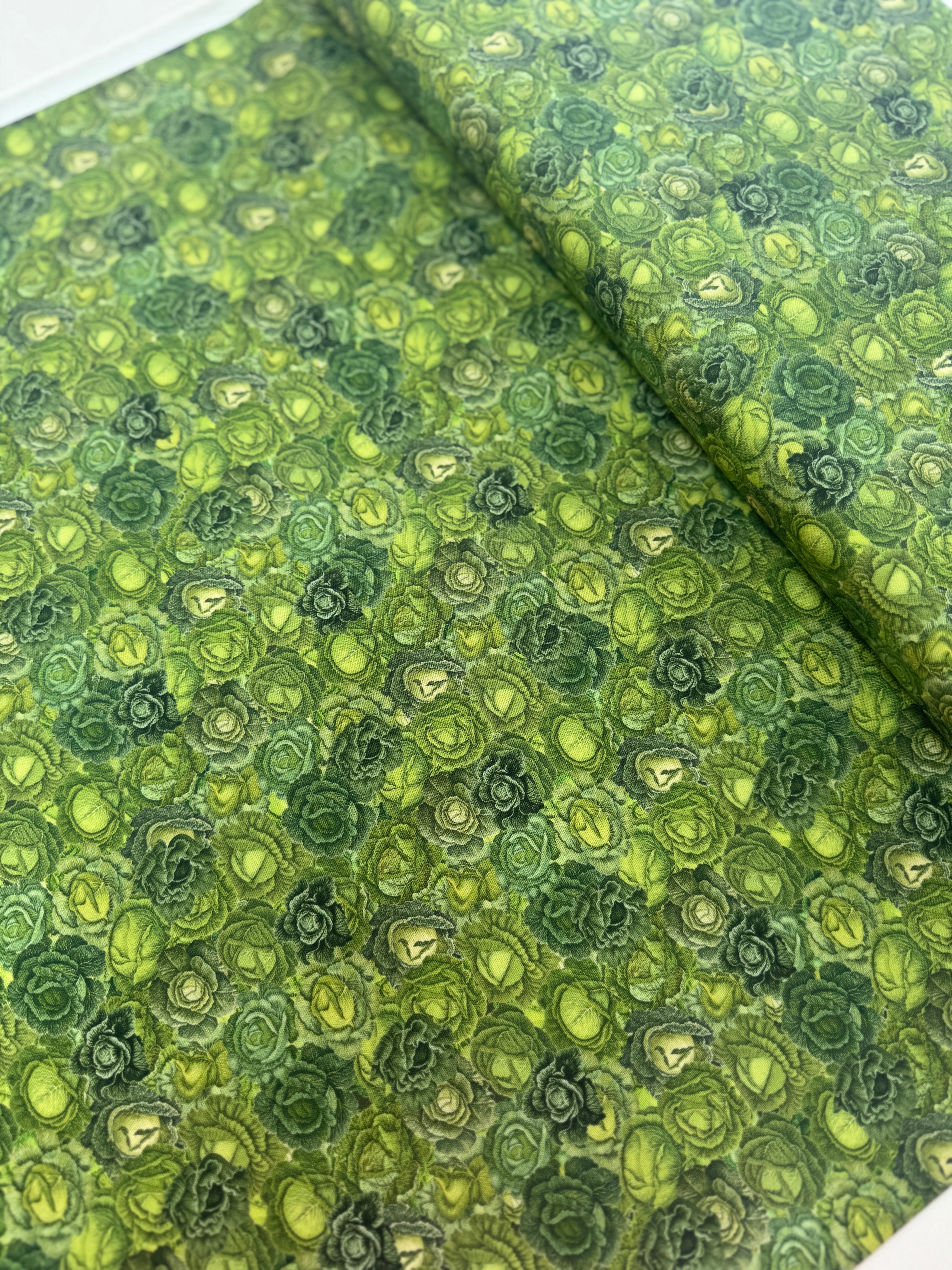 Farm And Garden - Lettuce Patch Leafy Greens Yardage