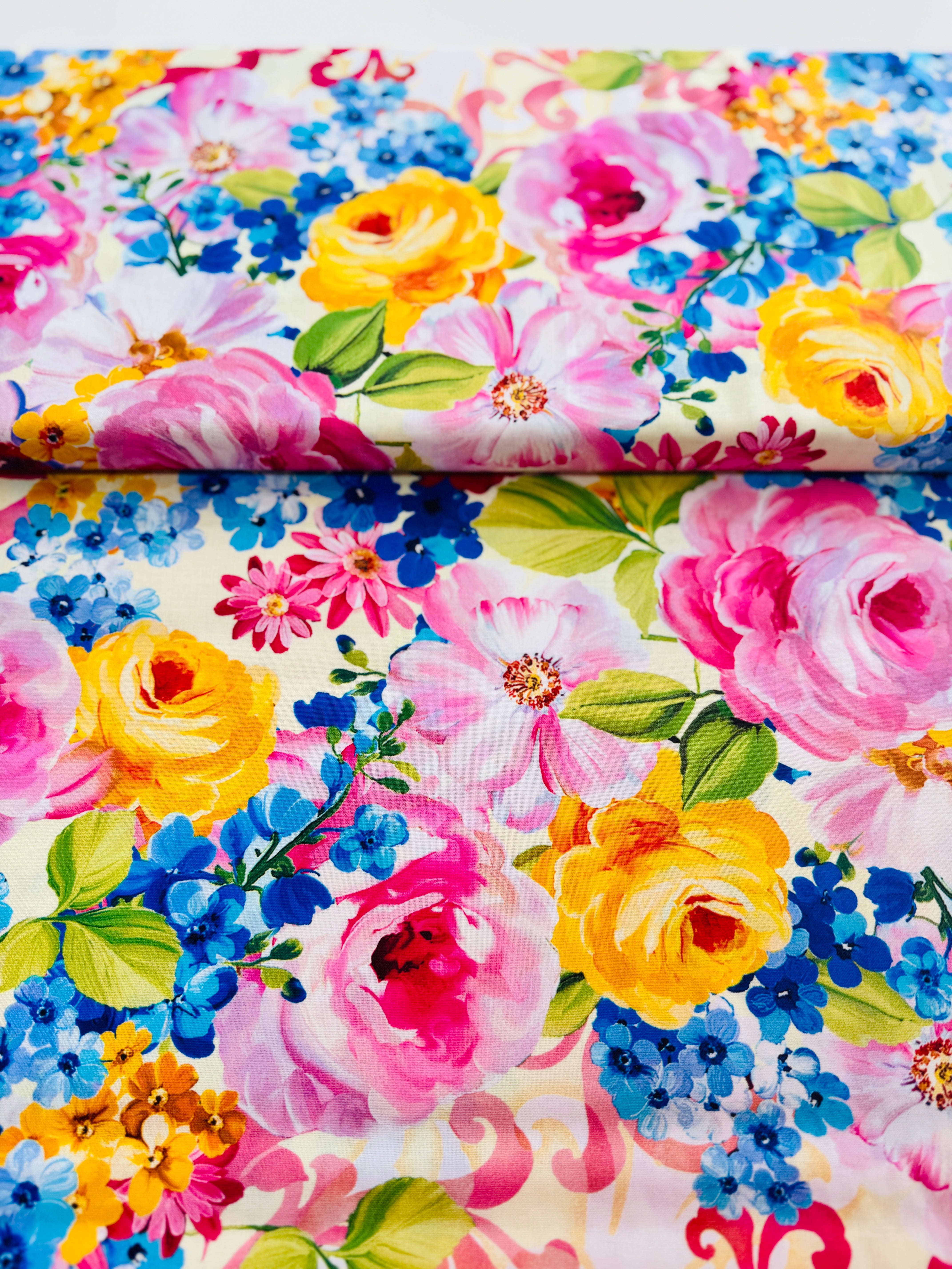 Paradise Dreams - Fantasy Bloom Spring Yardage
