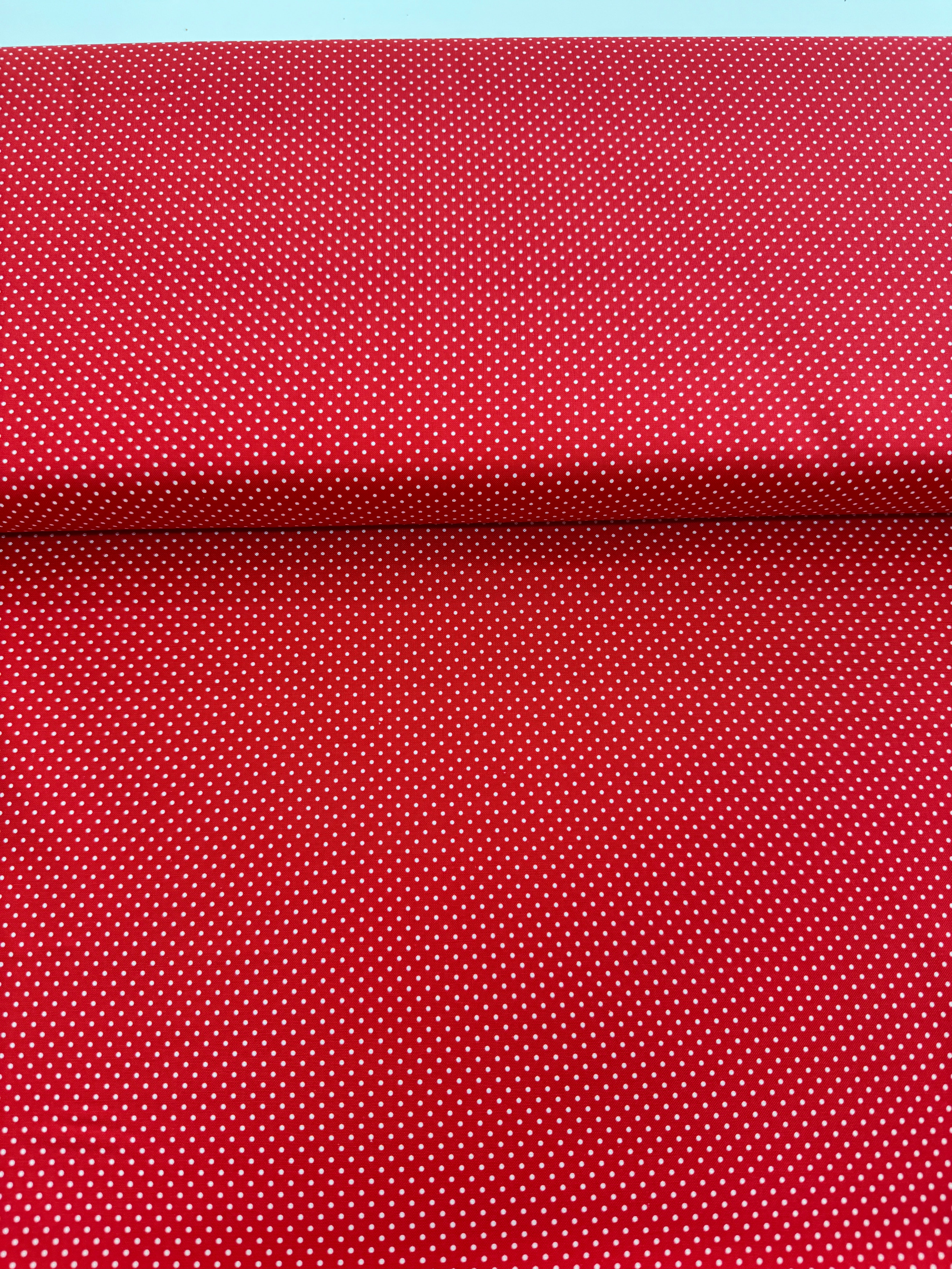 Holiday Essentials Americana - Holiday Americana dots Christmas Red Yardage