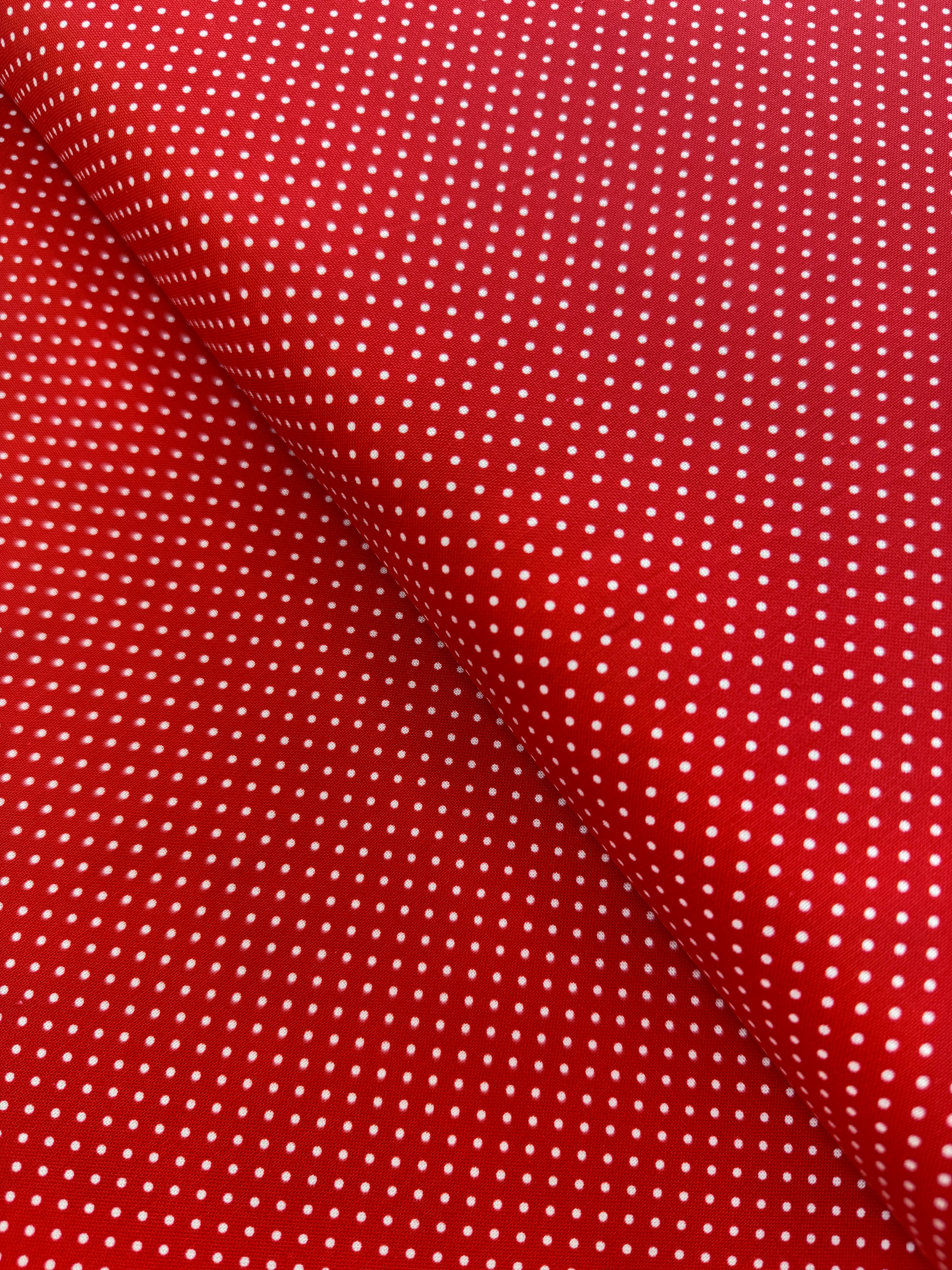Holiday Essentials Americana - Holiday Americana dots Christmas Red Yardage