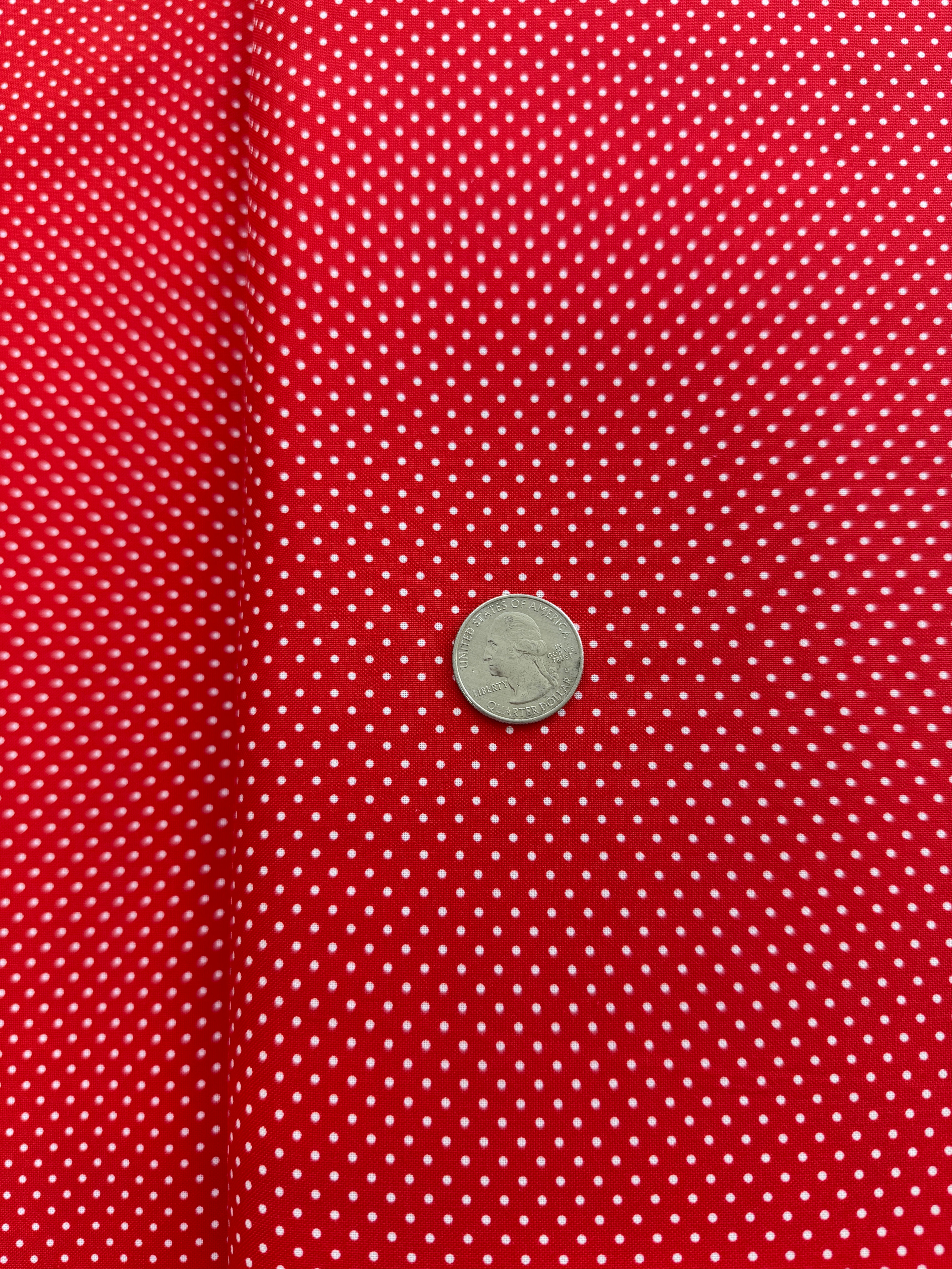 Holiday Essentials Americana - Holiday Americana dots Christmas Red Yardage