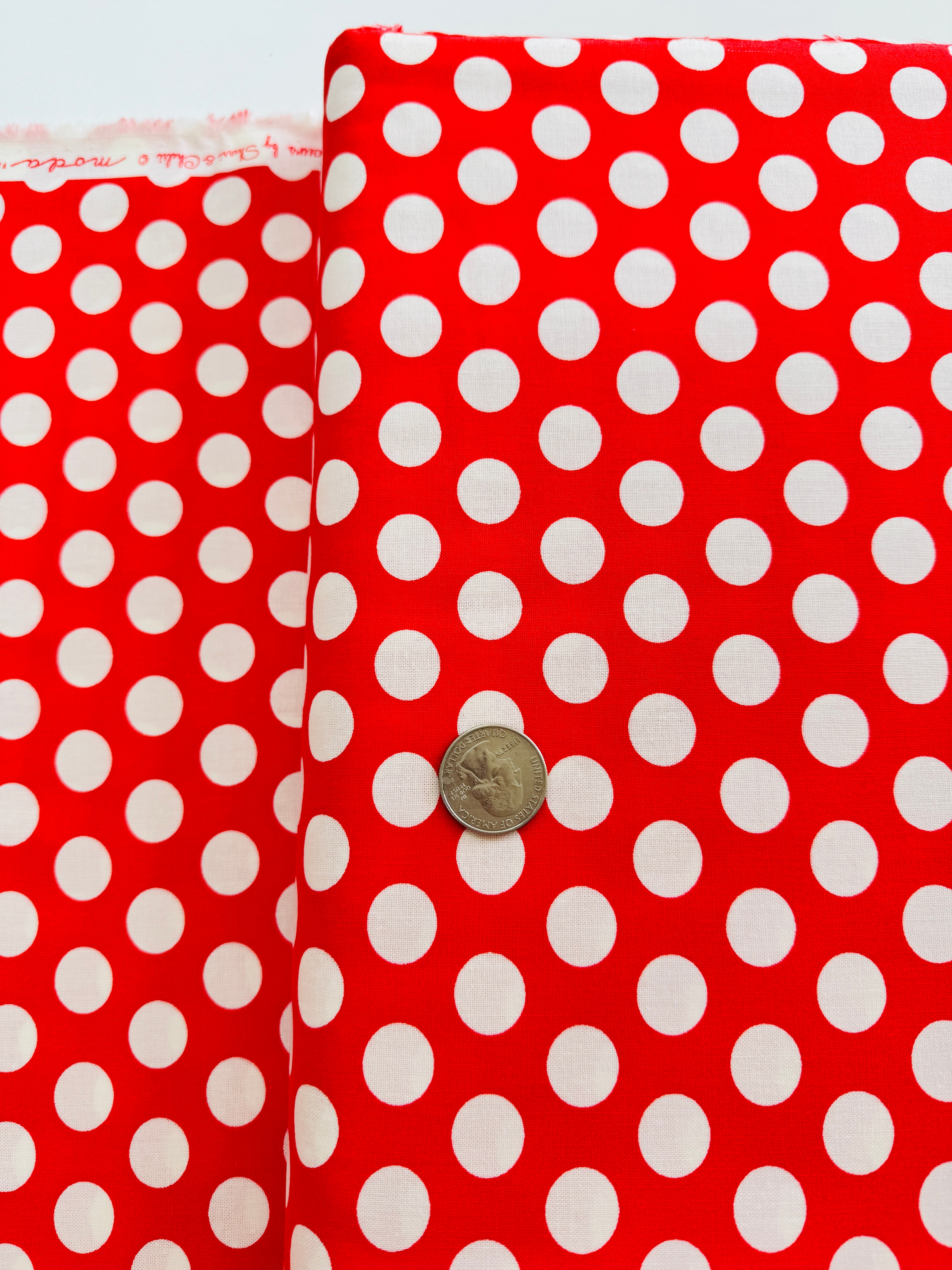 Sincerely Yours – Dots Geranium Yardage