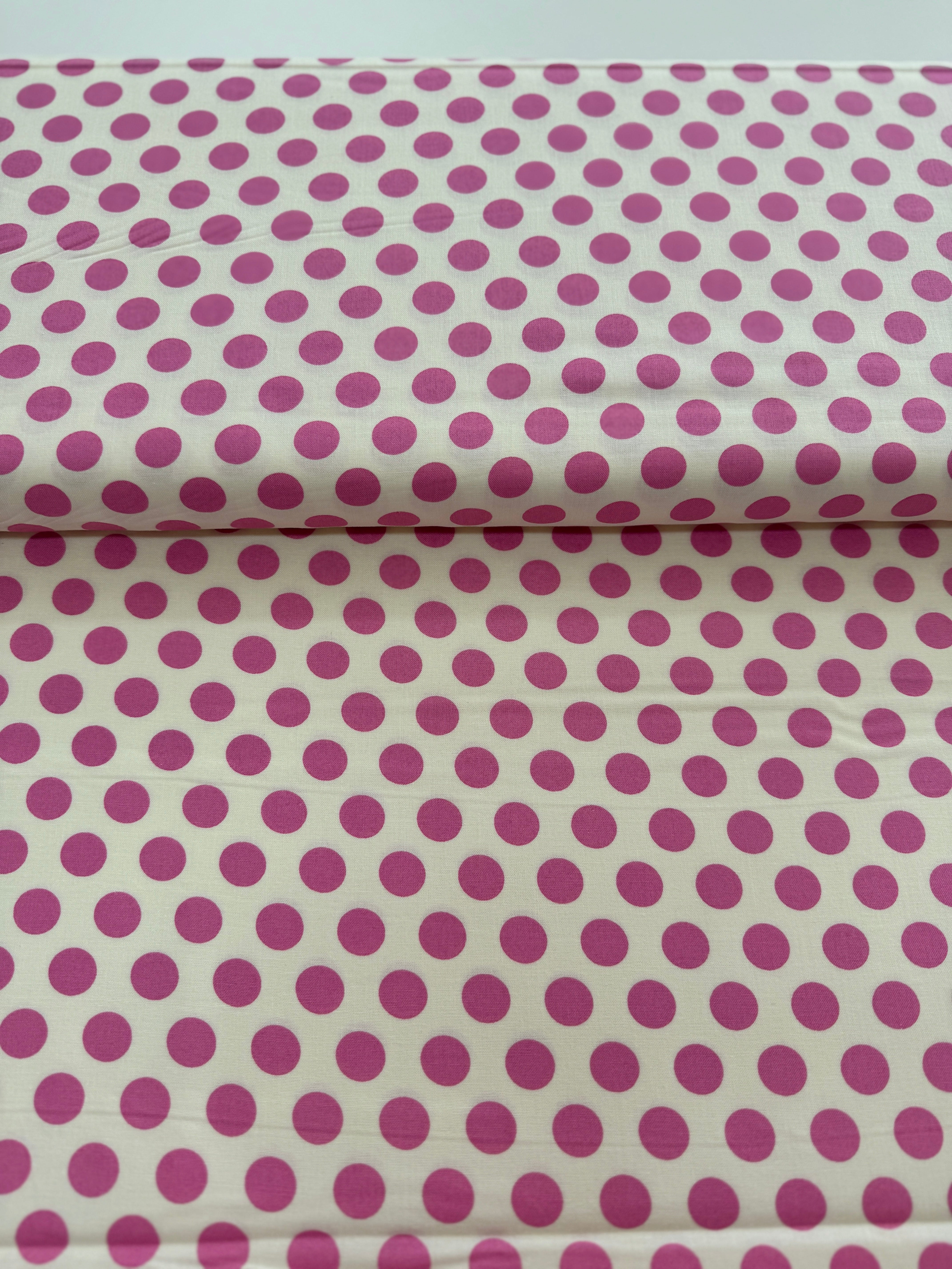 Sincerely Yours – Dots White Petunia Yardage