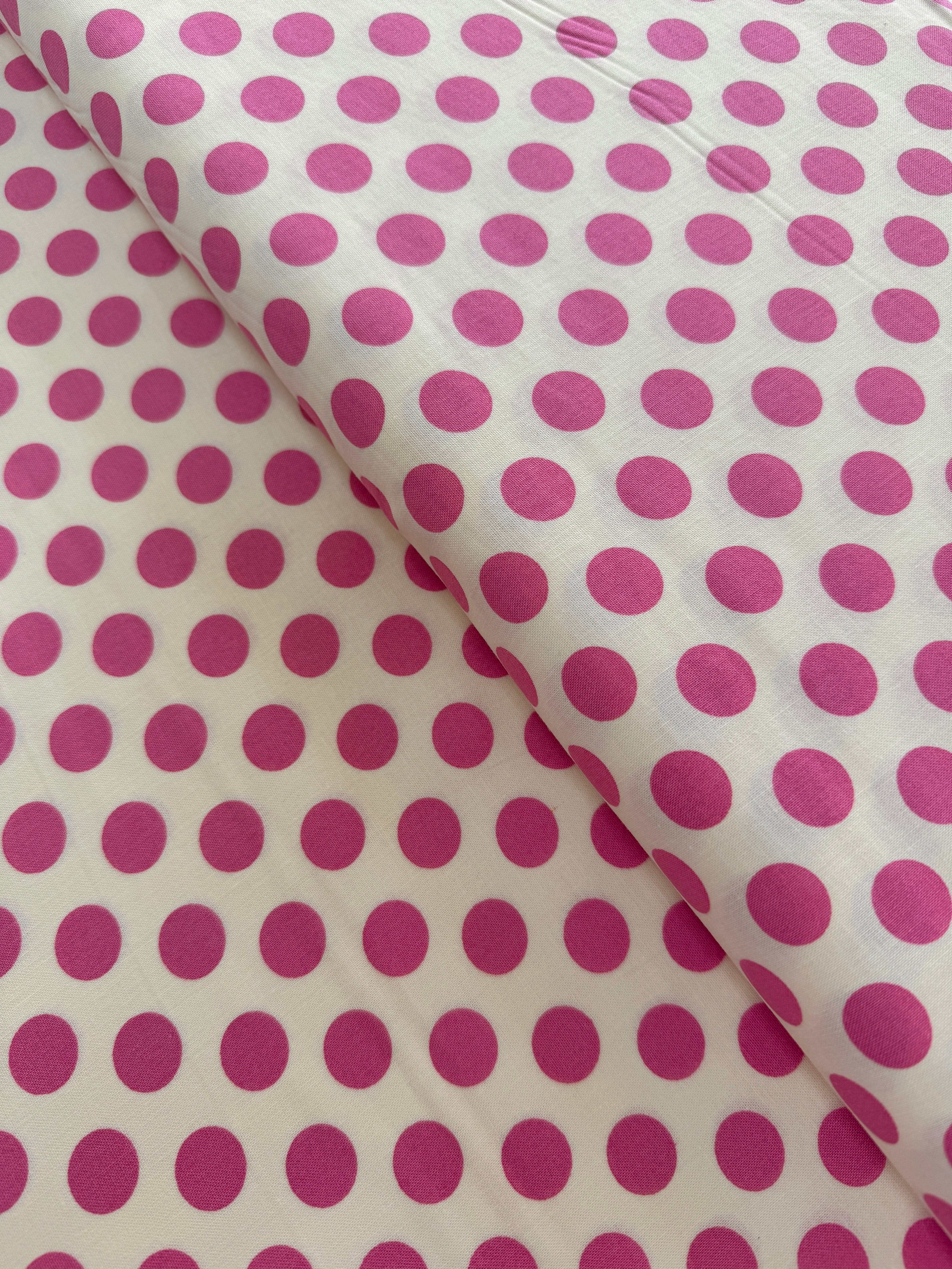 Sincerely Yours – Dots White Petunia Yardage