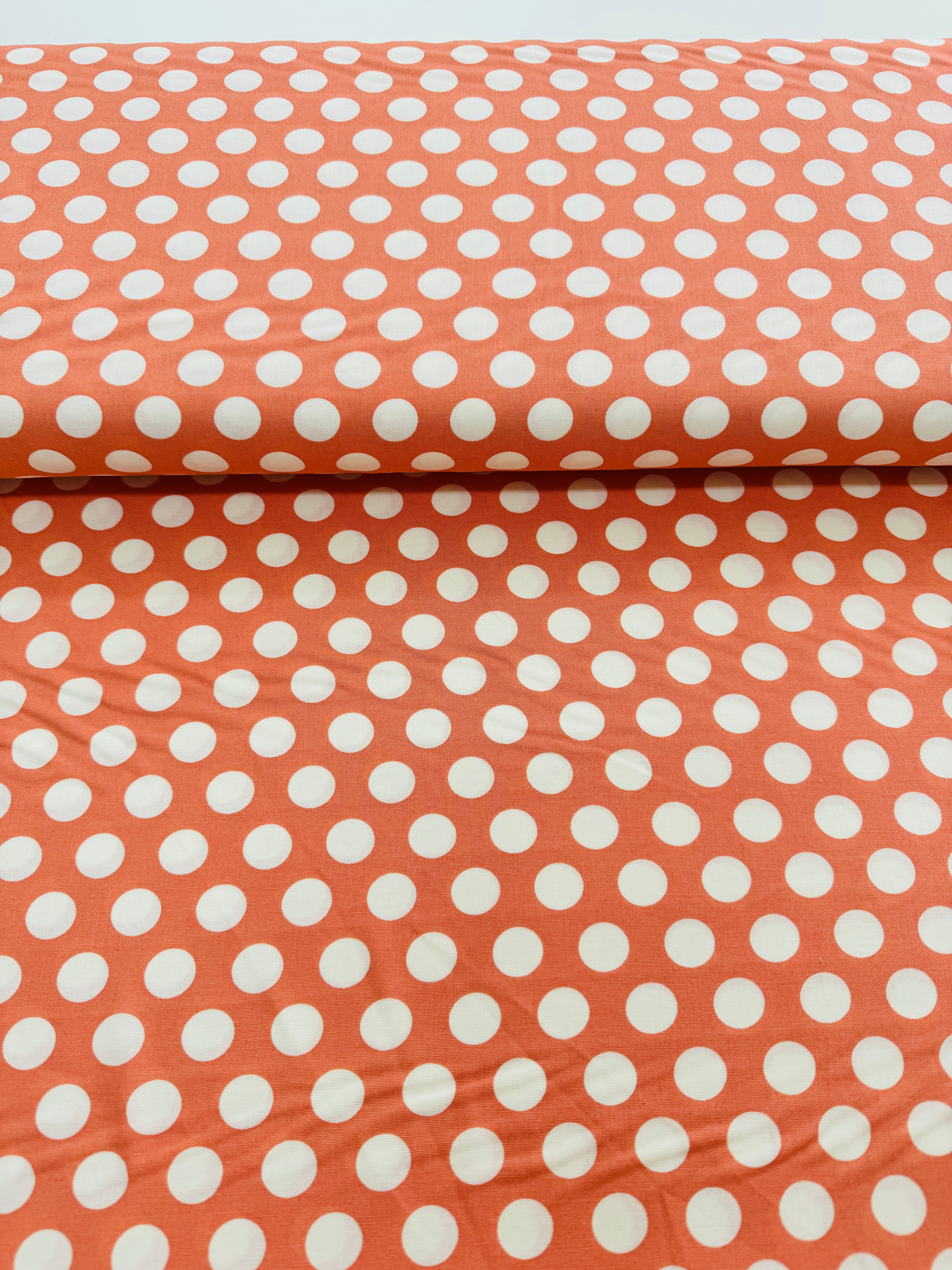 Sincerely Yours – Dots Coral Yardage