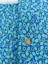 Luminous - Small Floral with Leaves Blue Metallic Yardage