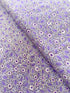 Luminous - Small Floral with Leaves Purple Metallic Yardage
