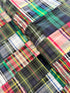 Yarn Dyed Nantucket Patchwork Holly - Madras Plaid Patchwork Yardage