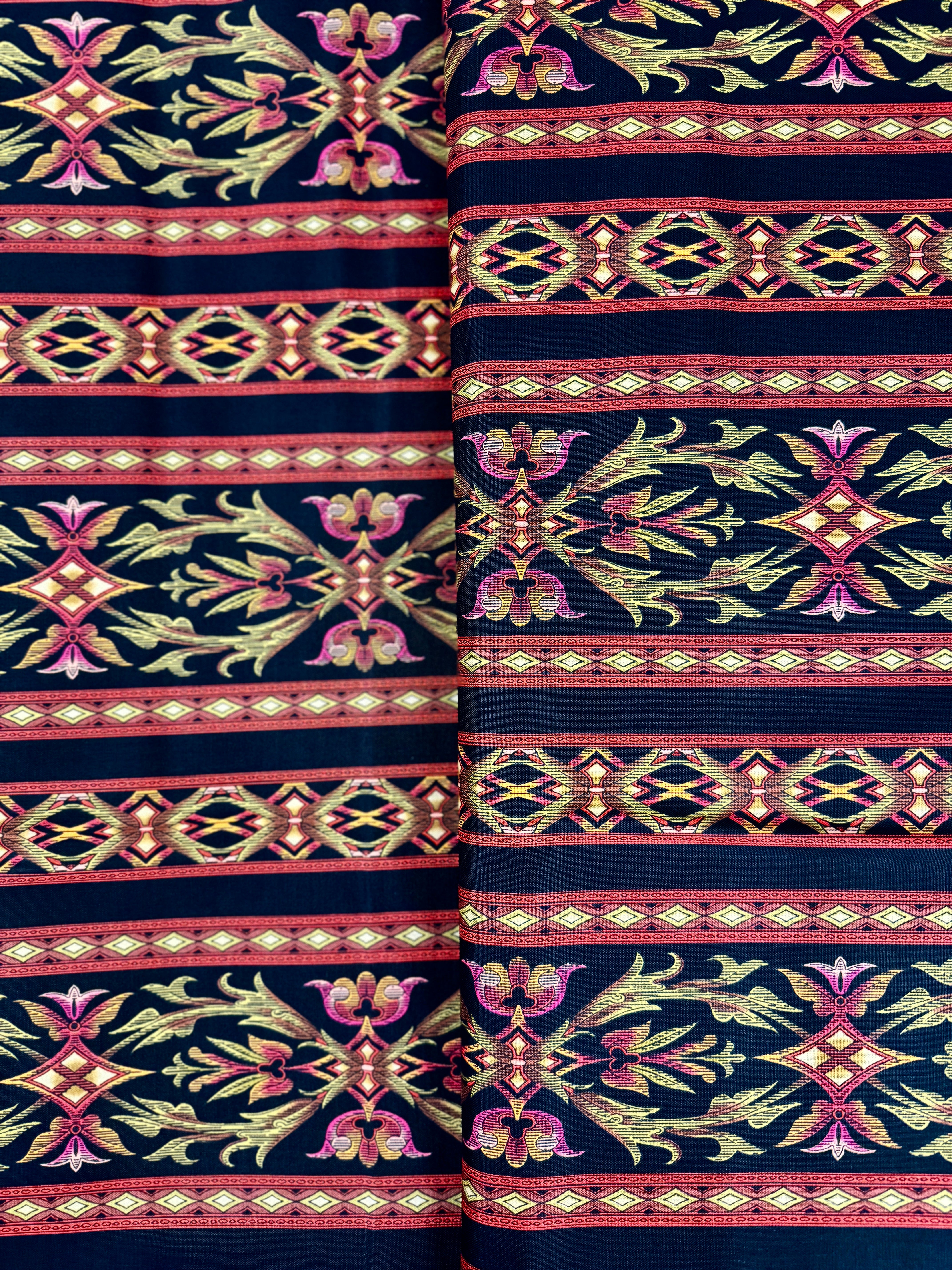 Floral Fantasy - Border Peony Yardage