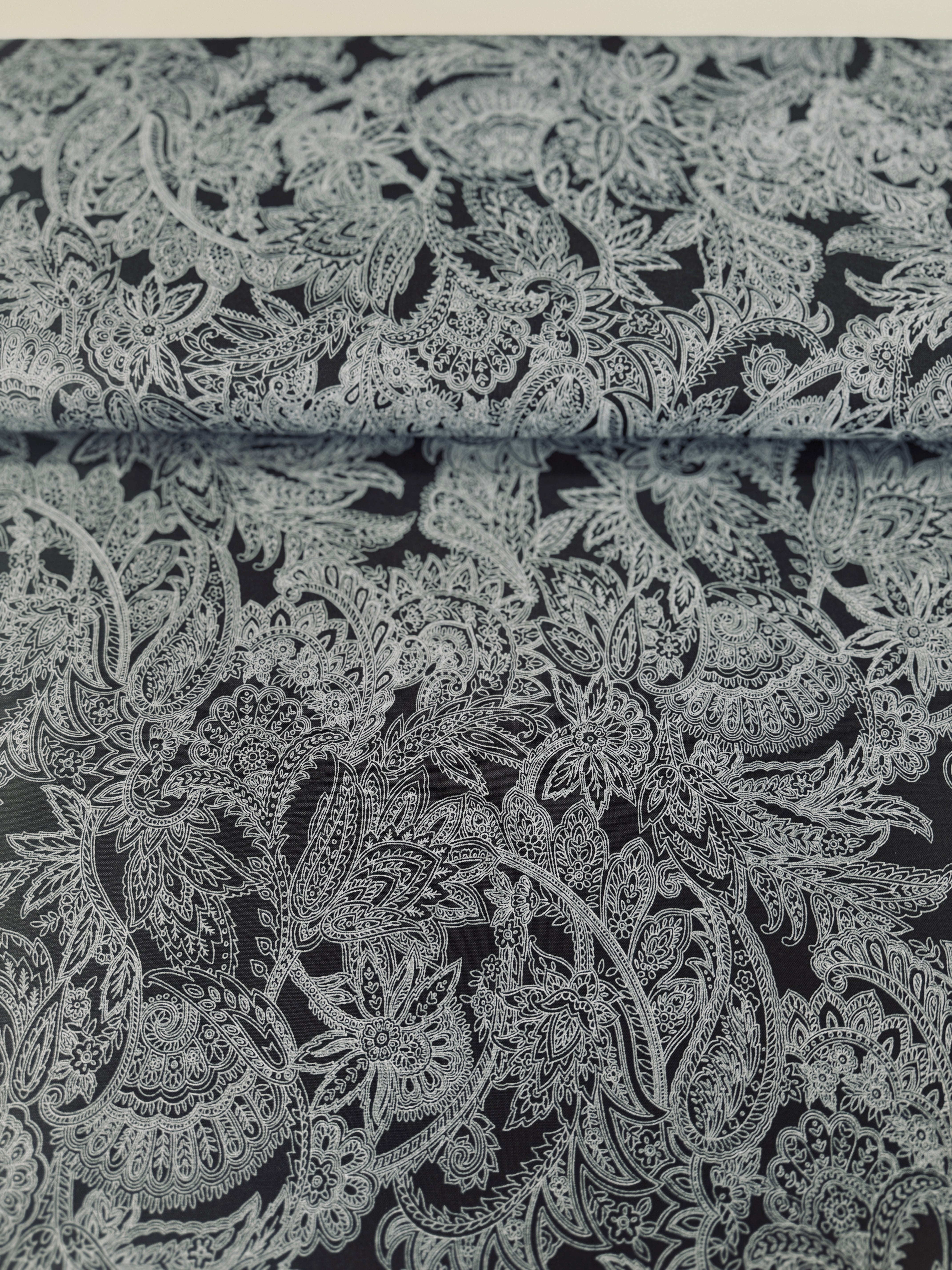 Maison - Paisley Black Yardage